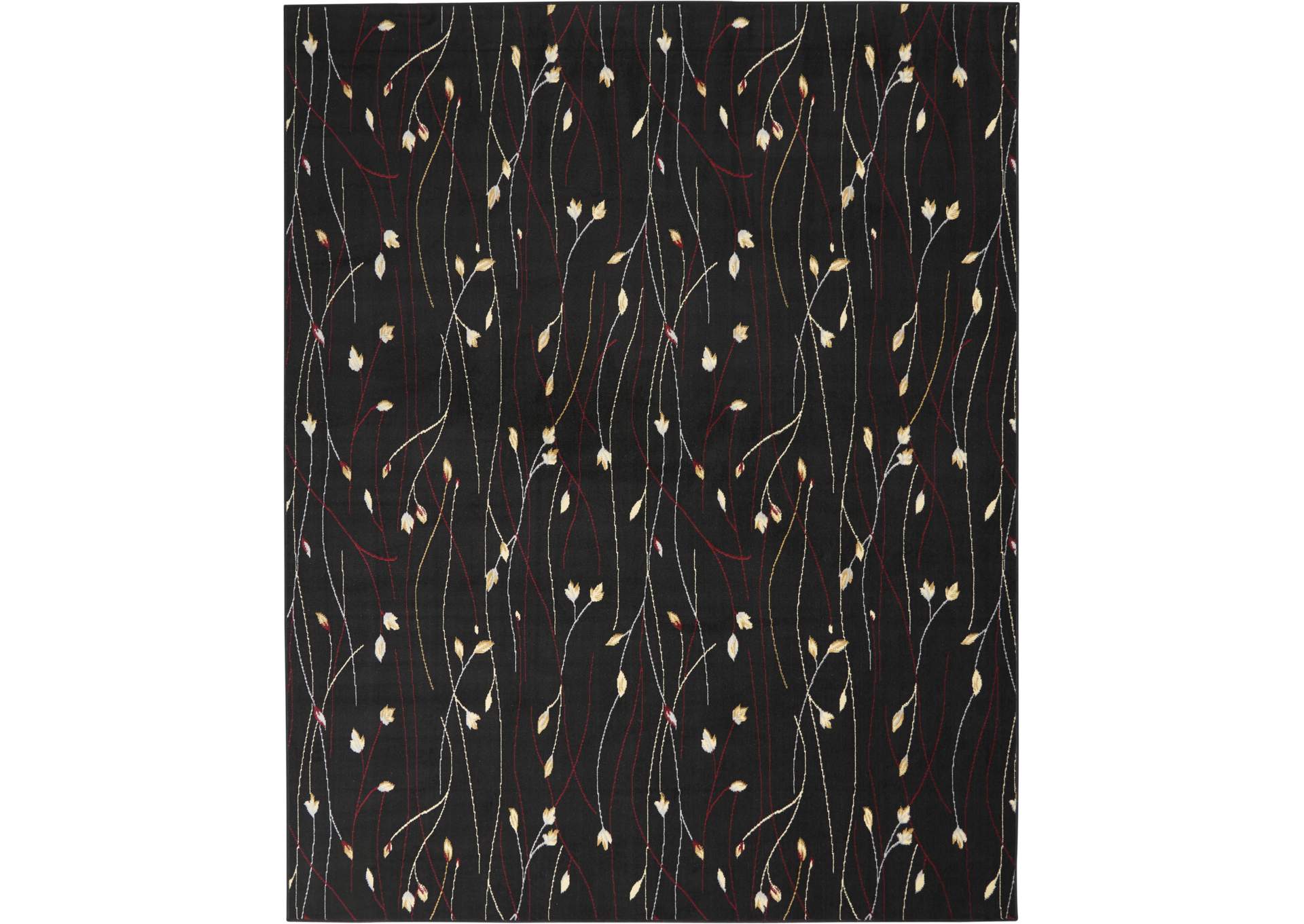 Nourison Grafix GRF15 Black 8'x10' Large Rug,Nourison