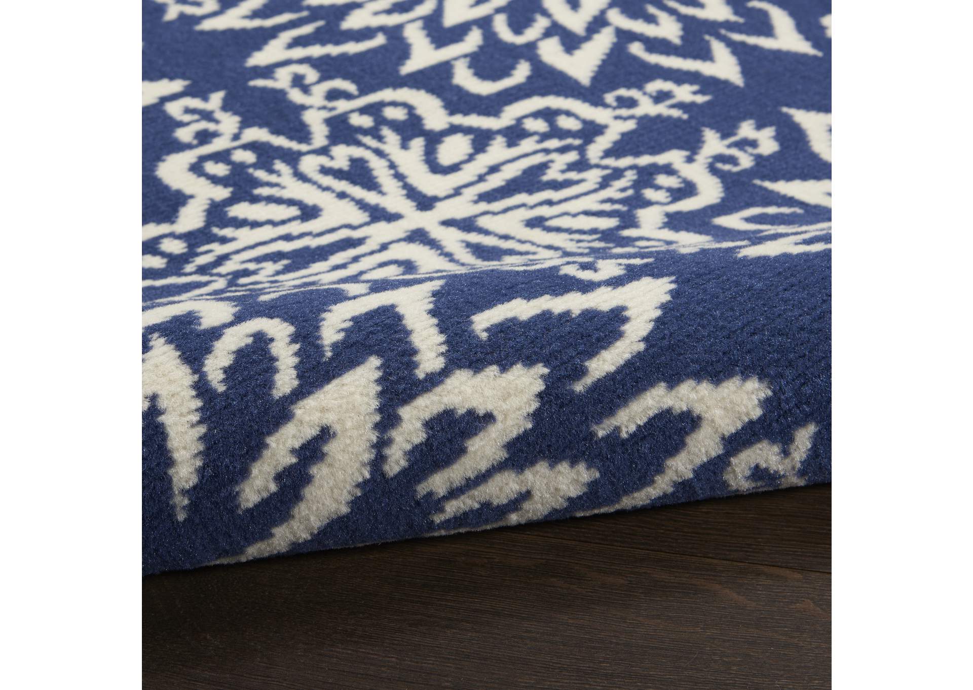 Nourison Jubilant 8' x 10' Navy Ivory Transitional Area Rug,Nourison