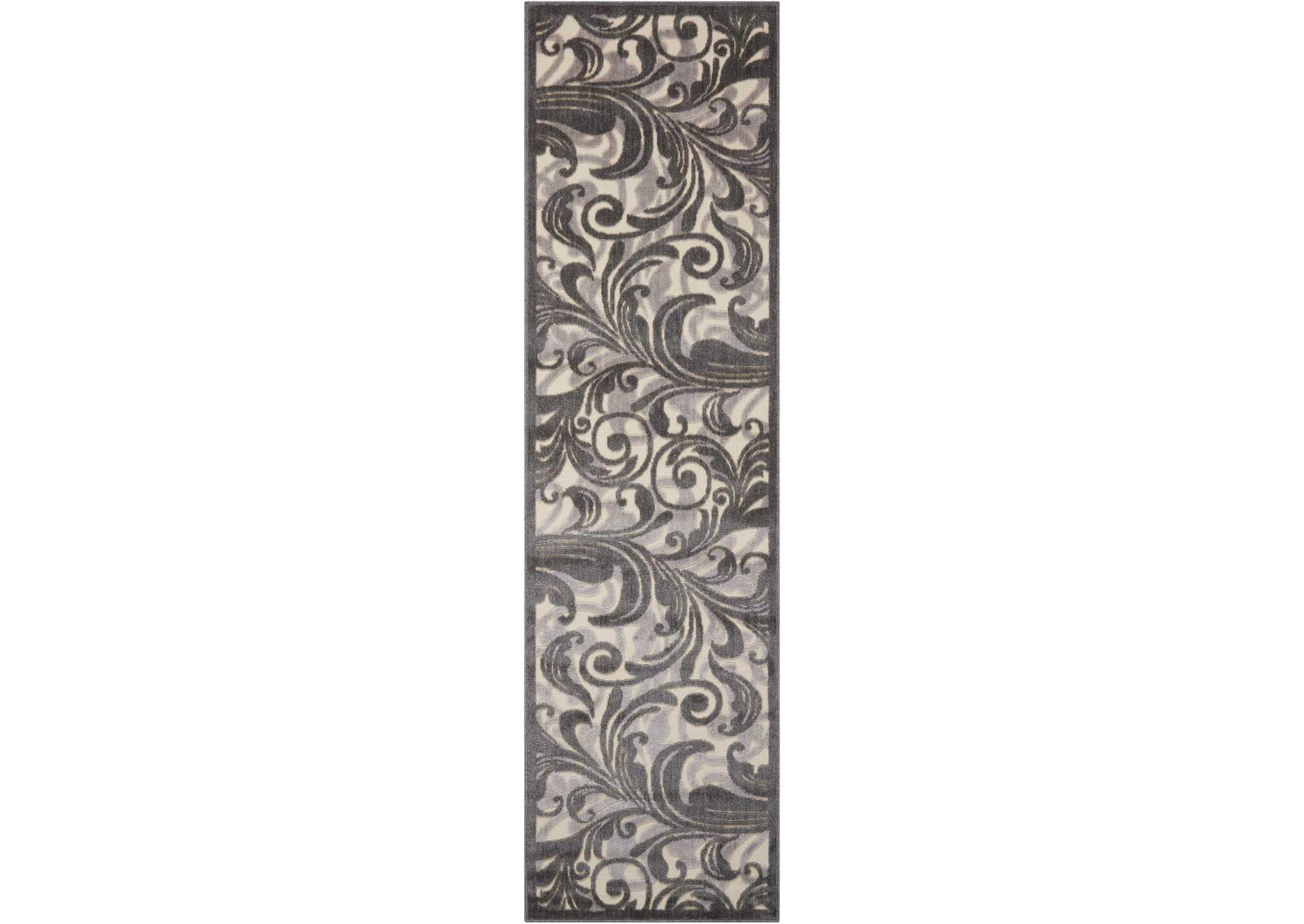 Nourison Graphic Illusions GIL01 Multicolor 8' Runner Hallway Rug,Nourison