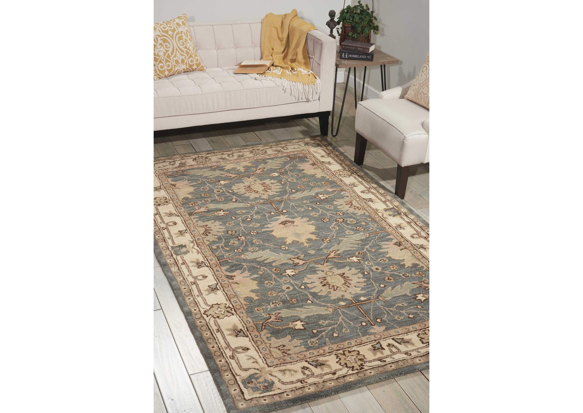 Nourison India House 3'x5' Blue Area Rug,Nourison