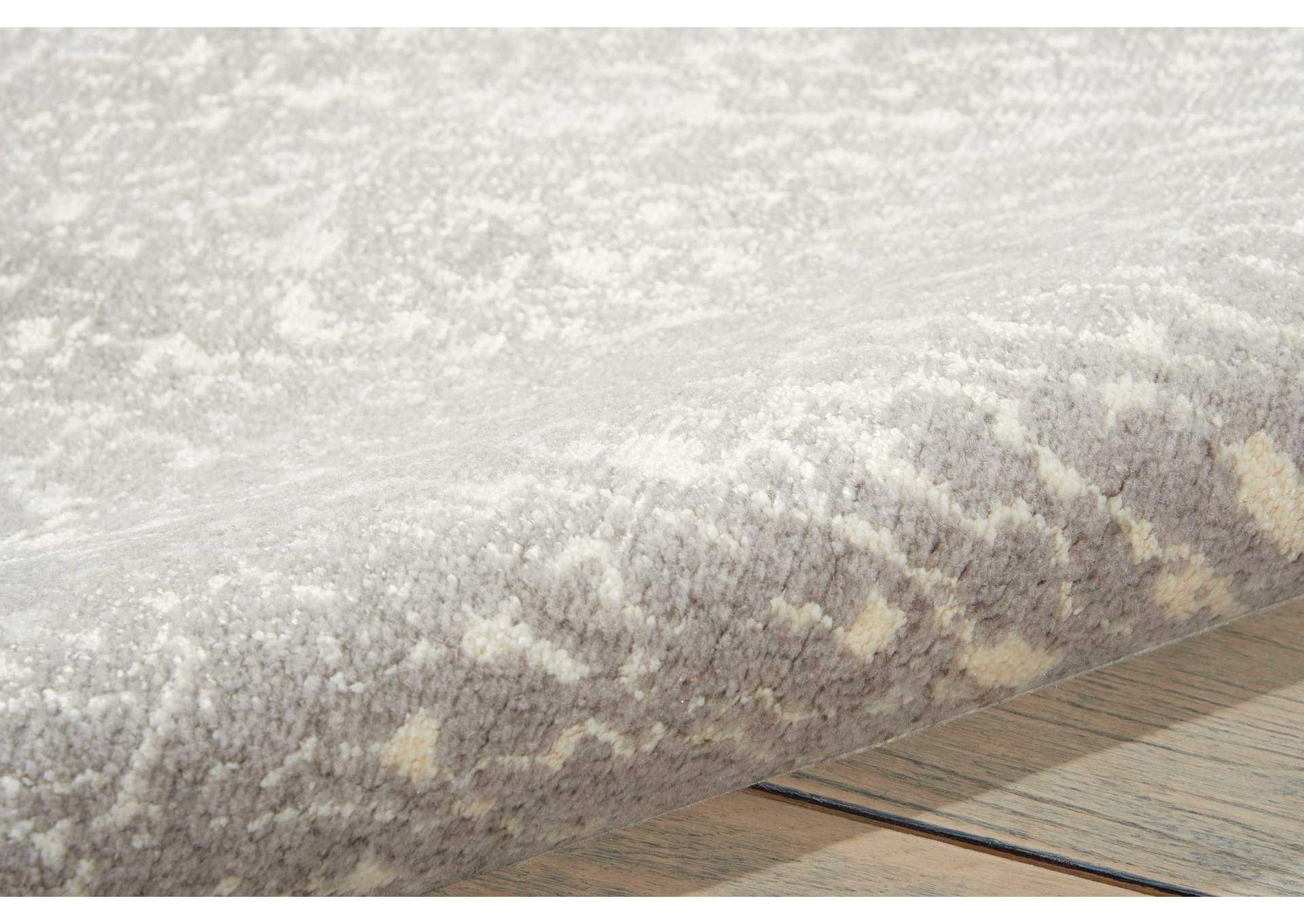 Nourison Twilight TWI12 Grey and White 9'x12' Oversized Rug,Nourison