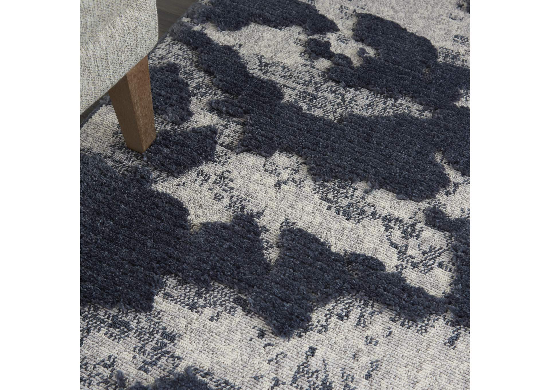 Nourison Zermatt 5' x 7' Grey Neutral Area Rug,Nourison
