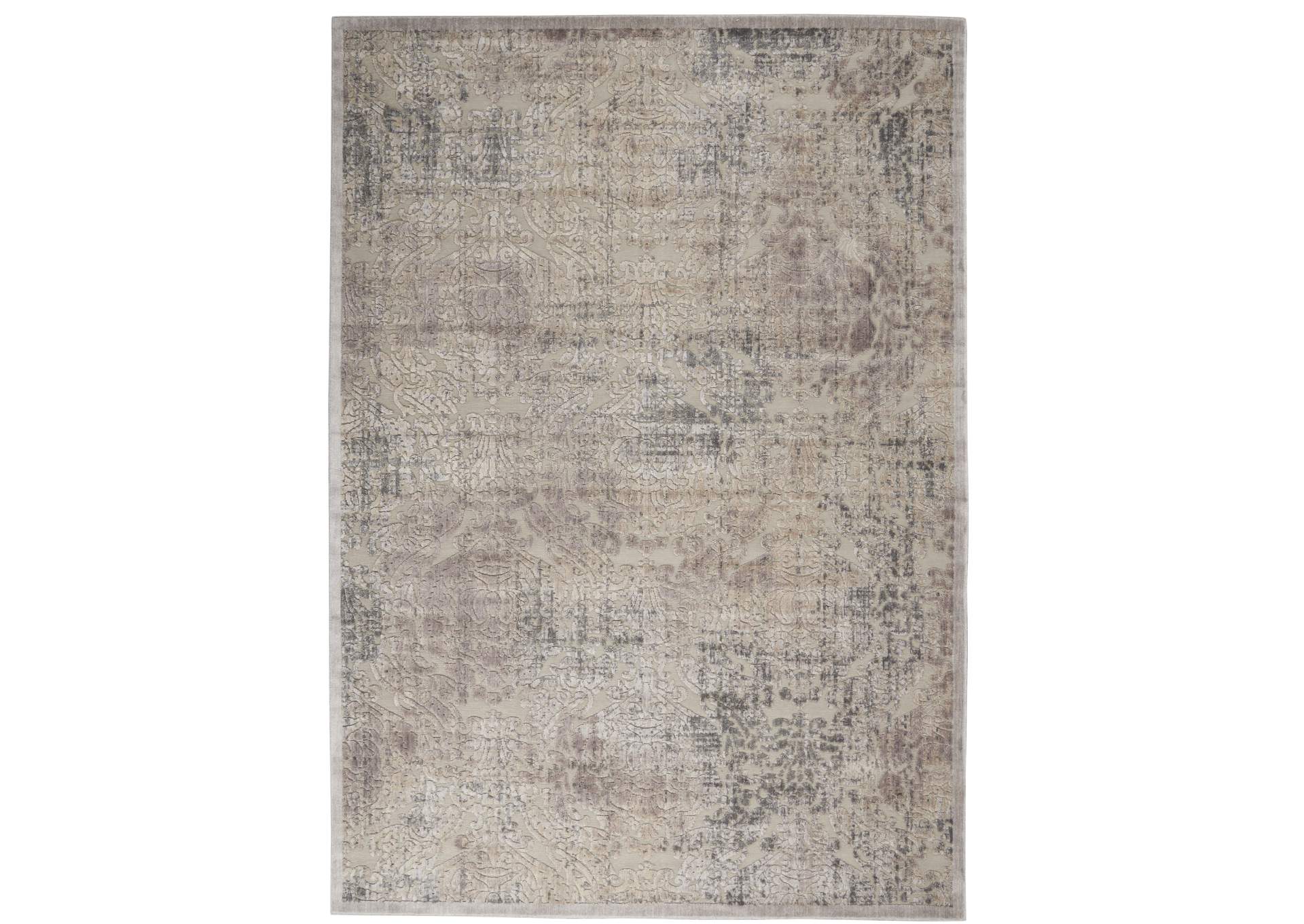 Nourison Graphic Illusions GIL09 Grey 8'x11' Rug,Nourison