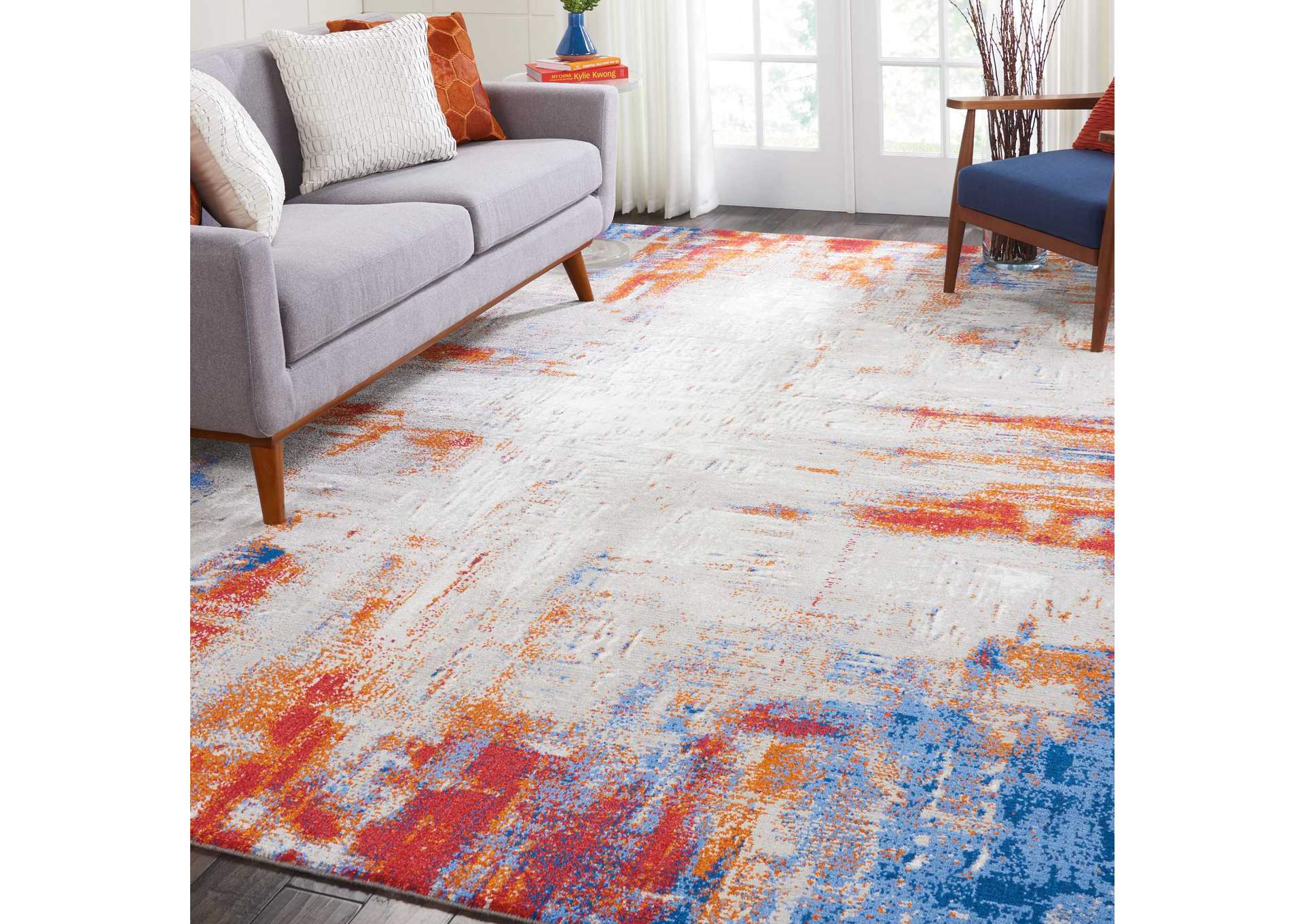 Nourison Twilight TWI26 Multicolor 9'x12' Oversized Rug,Nourison