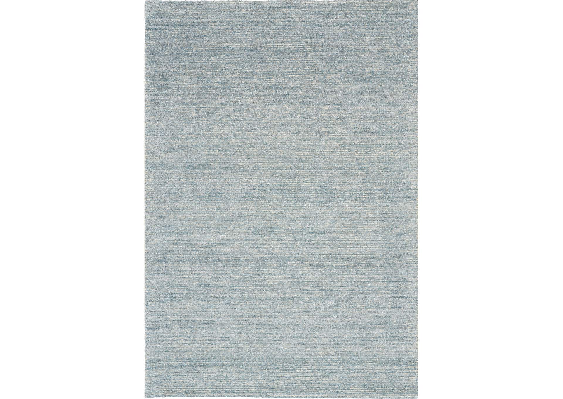 Nourison Weston WES01 Light Blue 8'x11' Oversized Textured Rug,Nourison