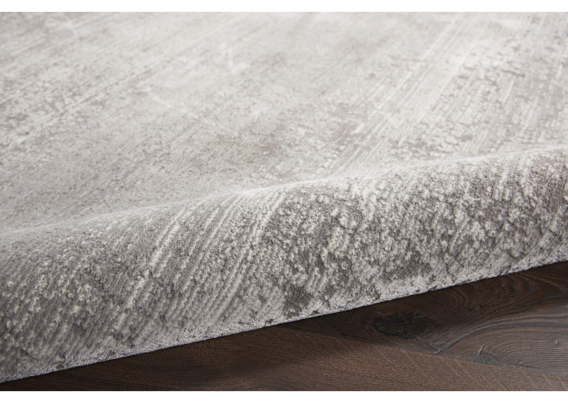Nourison Etchings 5'3" x 7'3" Grey/Navy Artistic Area Rug,Nourison