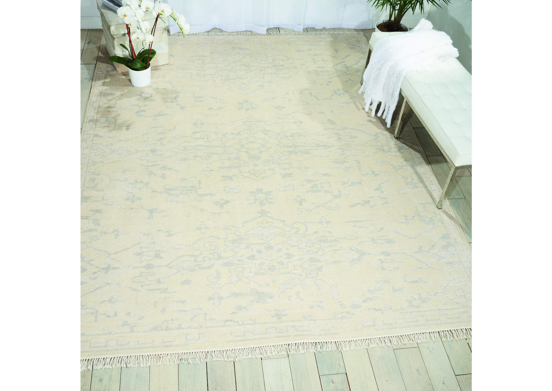 Nourison Elan ELN01 White 8'x10' Rug,Nourison