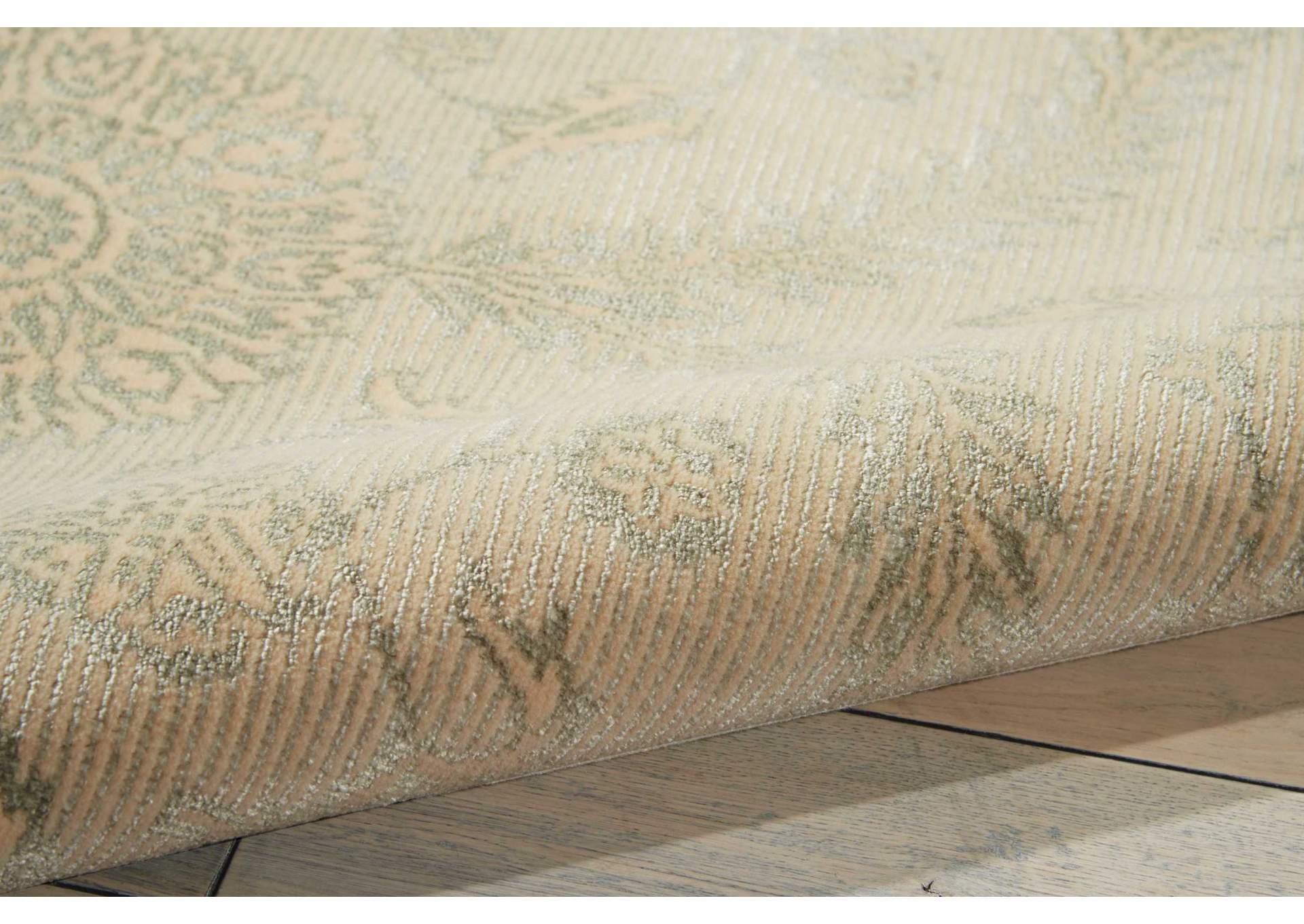 Nourison Luminance LUM04 Beige and Green 5'x8' Area Rug,Nourison