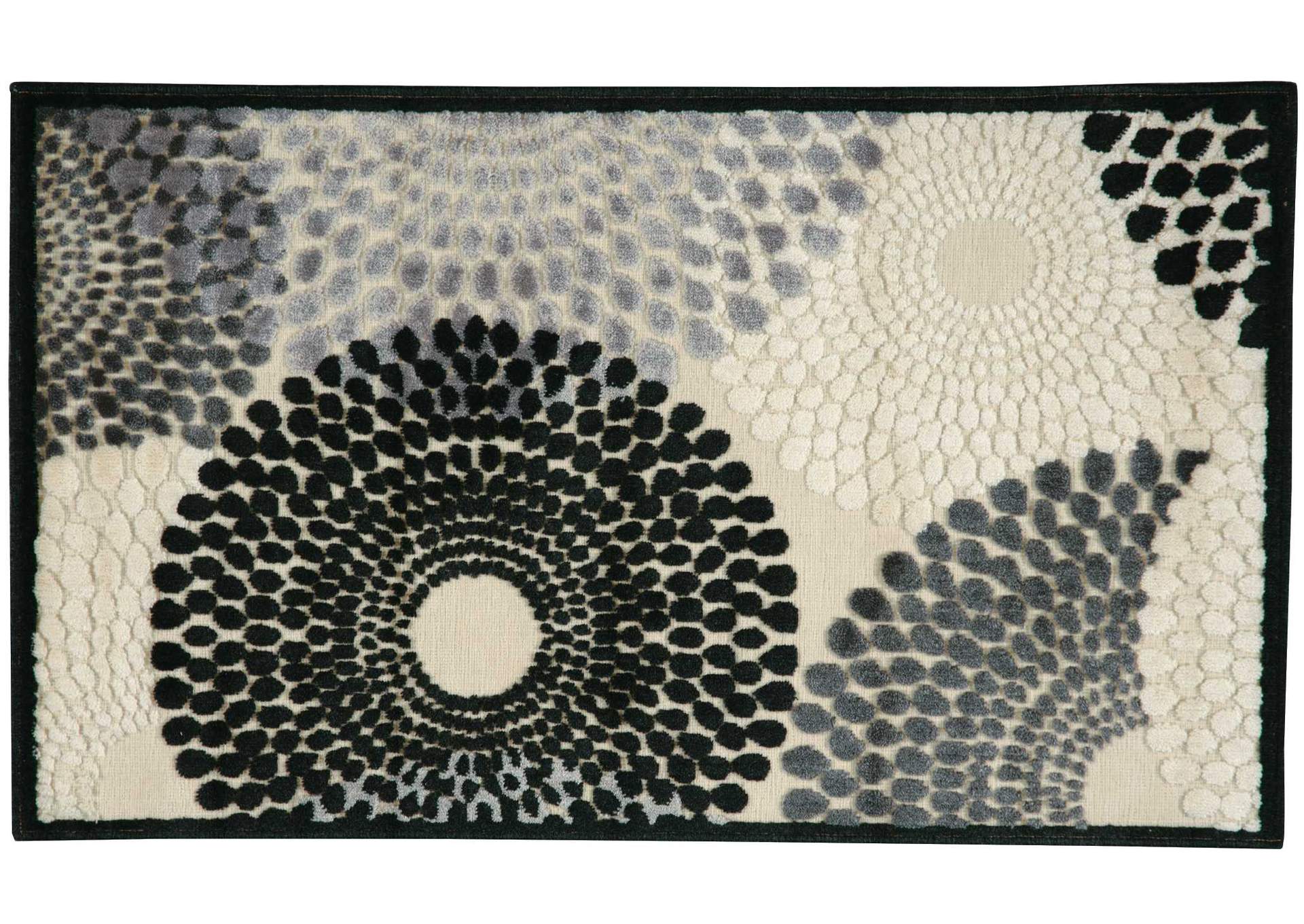 Nourison Graphic Illusions 2'x4' Grey Area Rug,Nourison