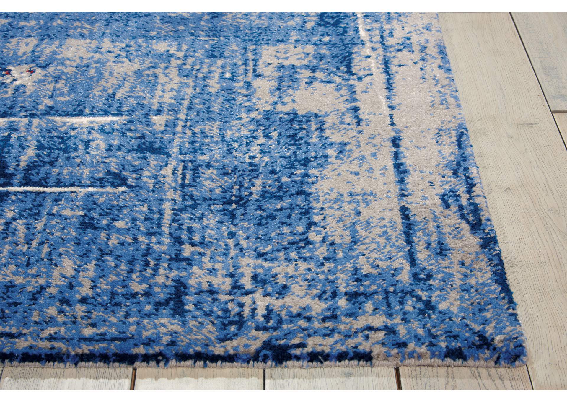 Nourison Twilight TWI19 Red and Blue 8'x10' Large Rug,Nourison