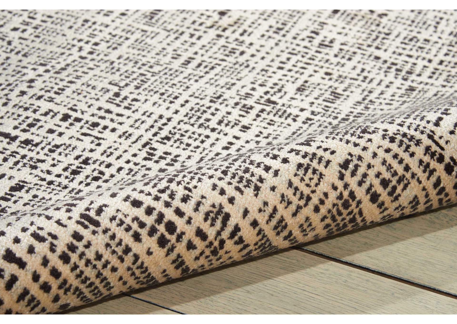 Nourison Starlight STA02 Black 4'x6' Area Rug,Nourison