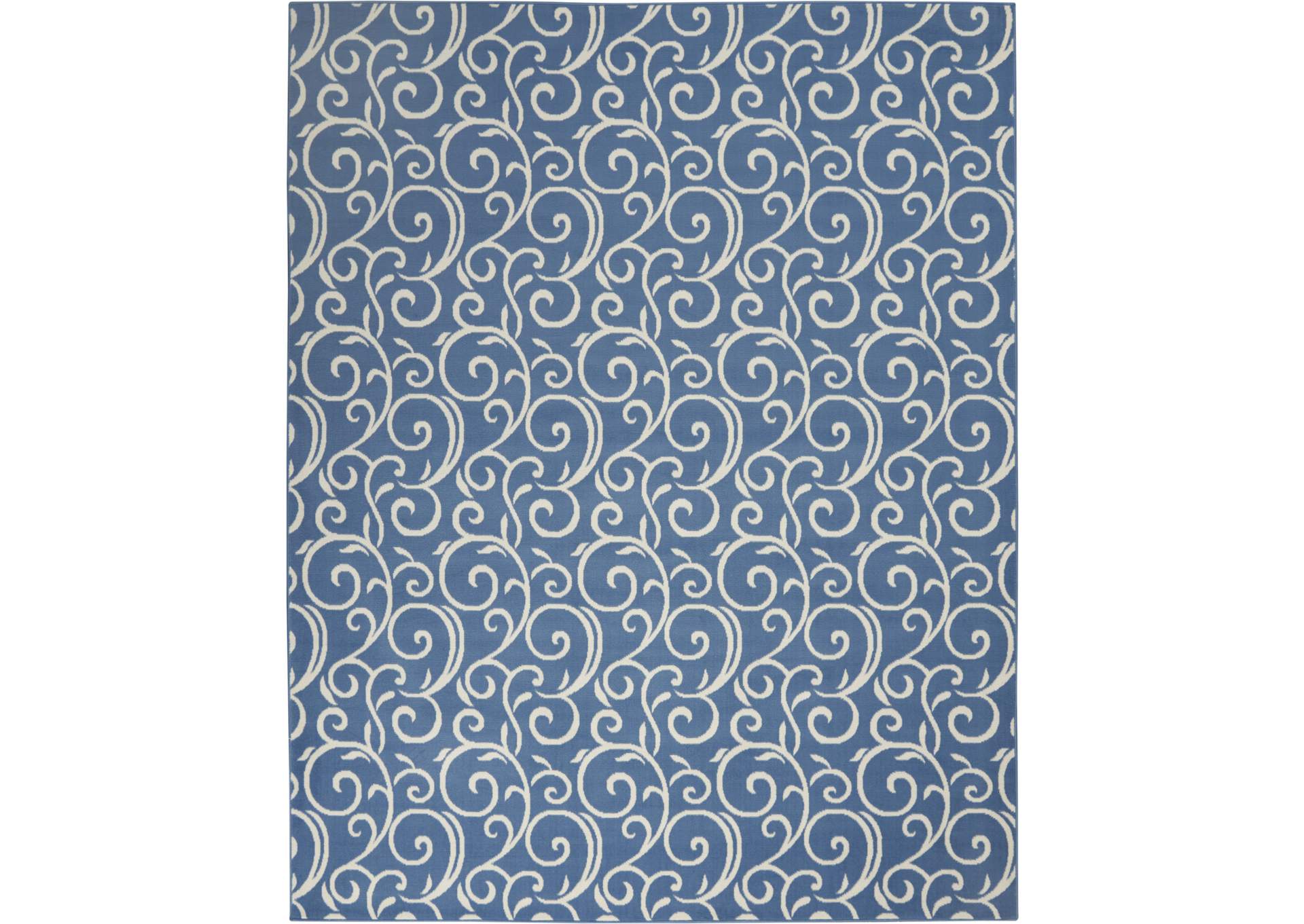 Nourison Grafix GRF19 Blue 8'x10' Large Rug,Nourison