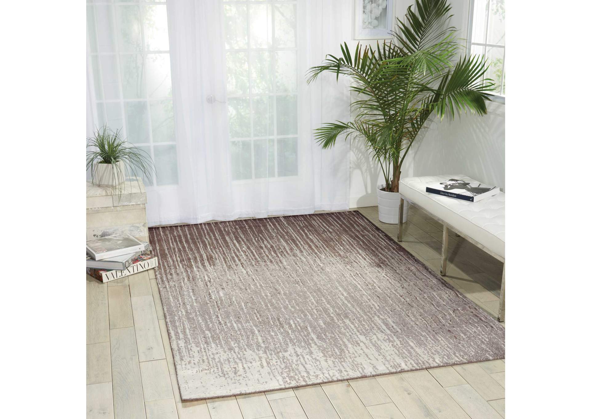 Nourison Twilight TWI14 Black and White 12'x15' Oversized Rug,Nourison