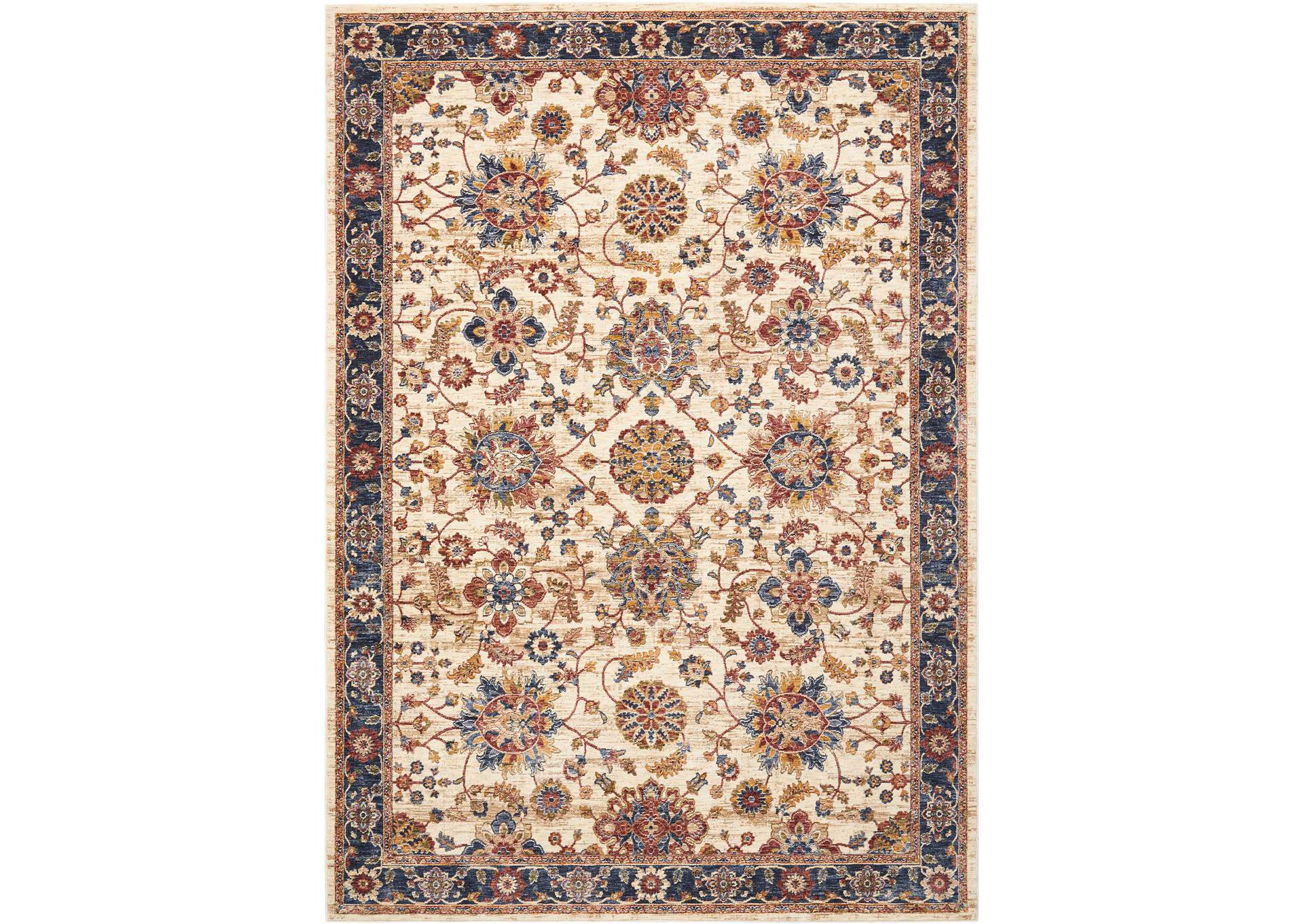 Nourison Lagos LAG04 Cream Multicolor 10'x13' Oversized Low-pile Rug,Nourison