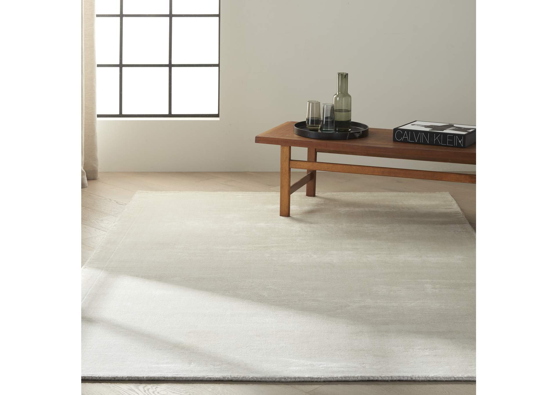 Calvin Klein Home Lunar LUN1 Beige 5'x8' Area Rug,Nourison