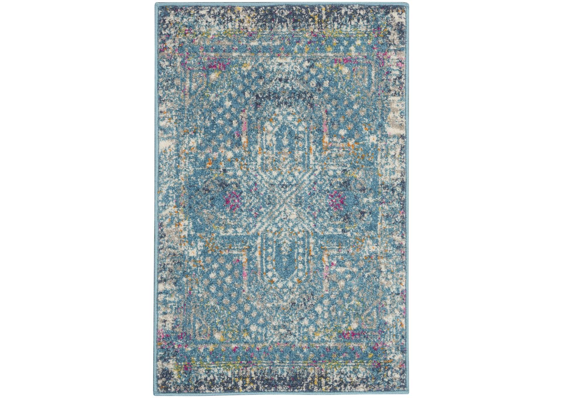 Nourison Passion 2'x3' Blue Area Rug,Nourison