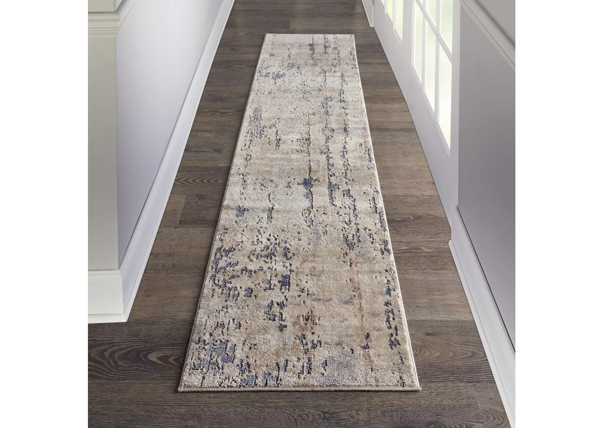 Nourison Quarry 8' Runner Modern Area Rug,Nourison