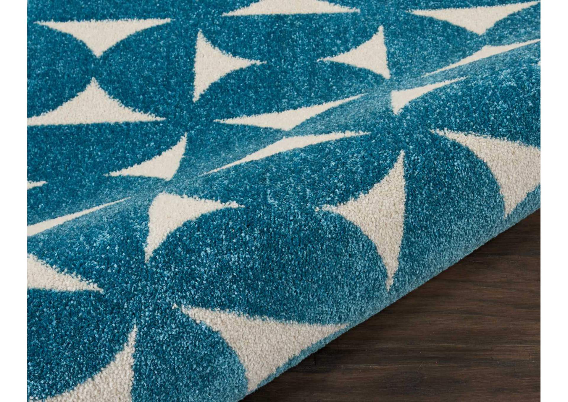 Nourison Harper DS301 Blue 8' Runner Hallway Rug,Nourison