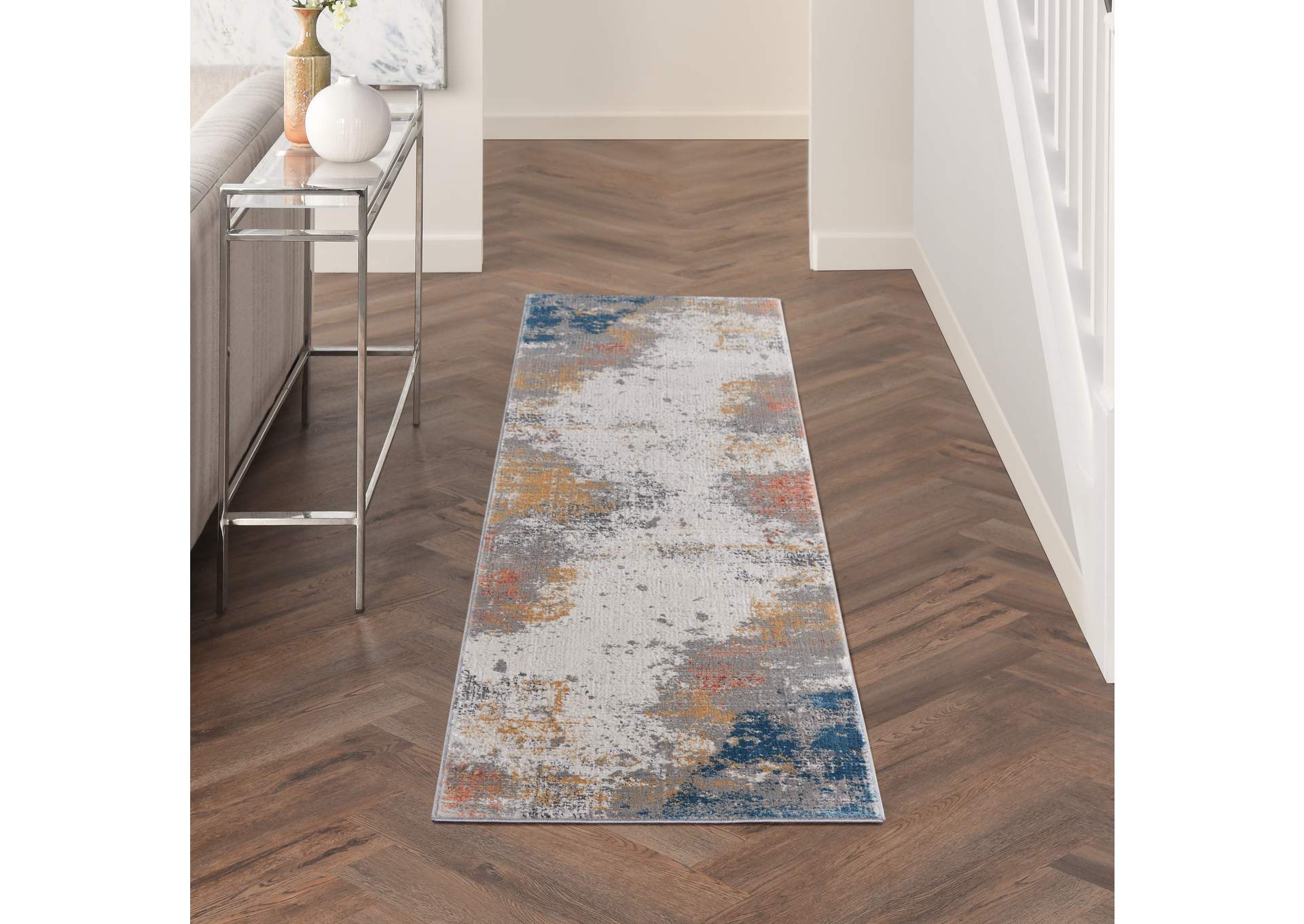 Nourison Rustic Textures 8' Runner Area Rug,Nourison