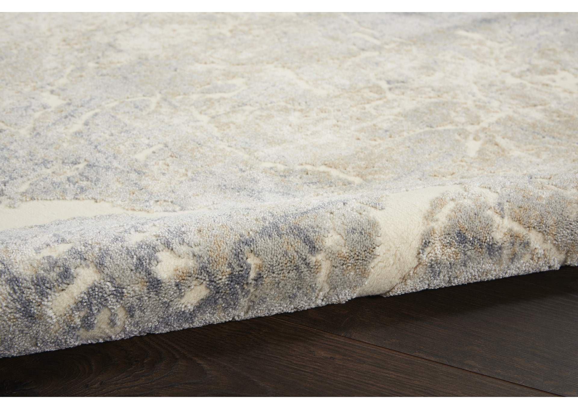kathy ireland Home Sahara KI393 Beige and Ivory 4'x6' Area Rug,Nourison