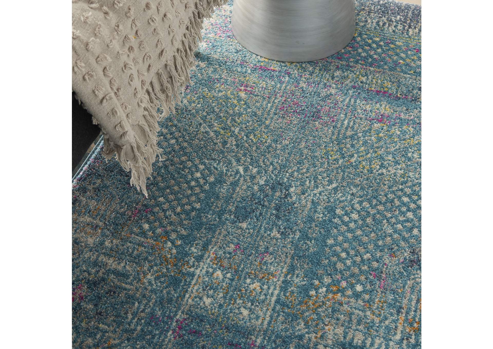 Nourison Passion 4'x6' Blue Area Rug,Nourison