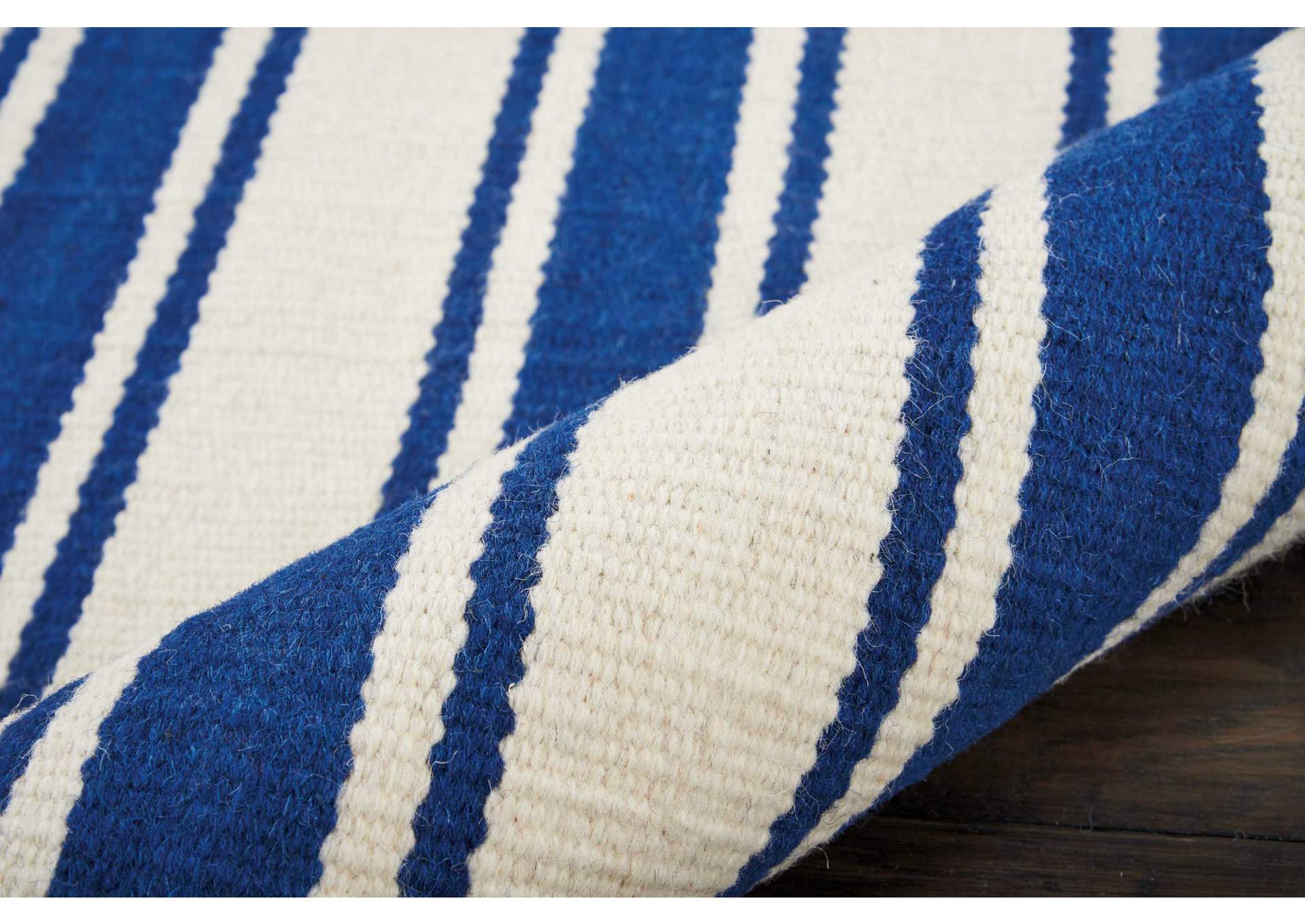 Nourison Rio Vista DST01 Dark Blue and White 4'x7' Area Rug,Nourison