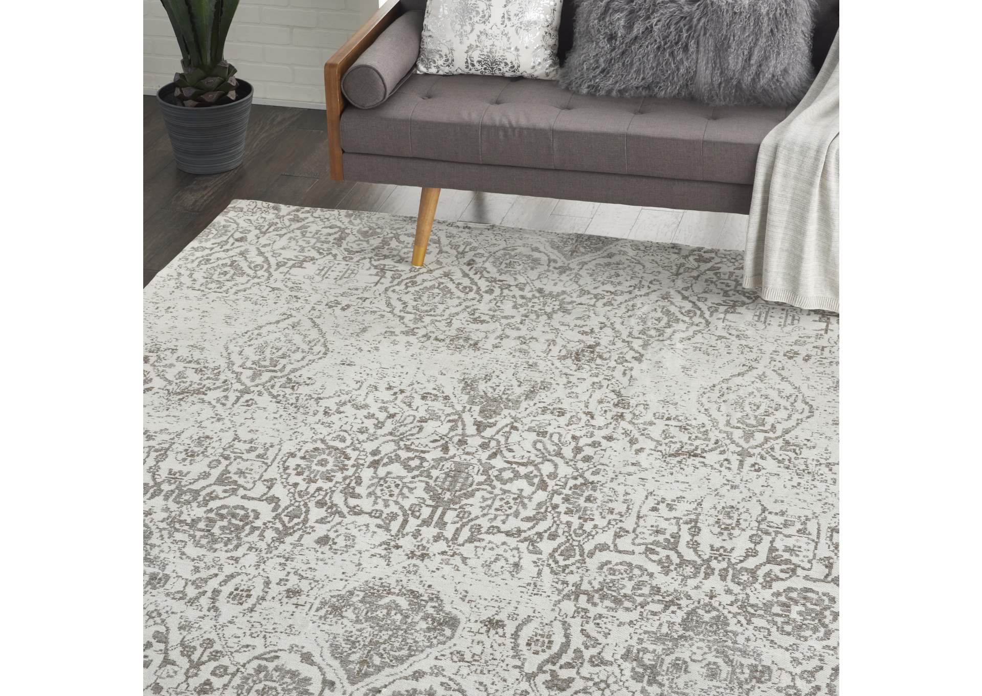 Nourison Damask 9'x12' Vintage Area Rug,Nourison
