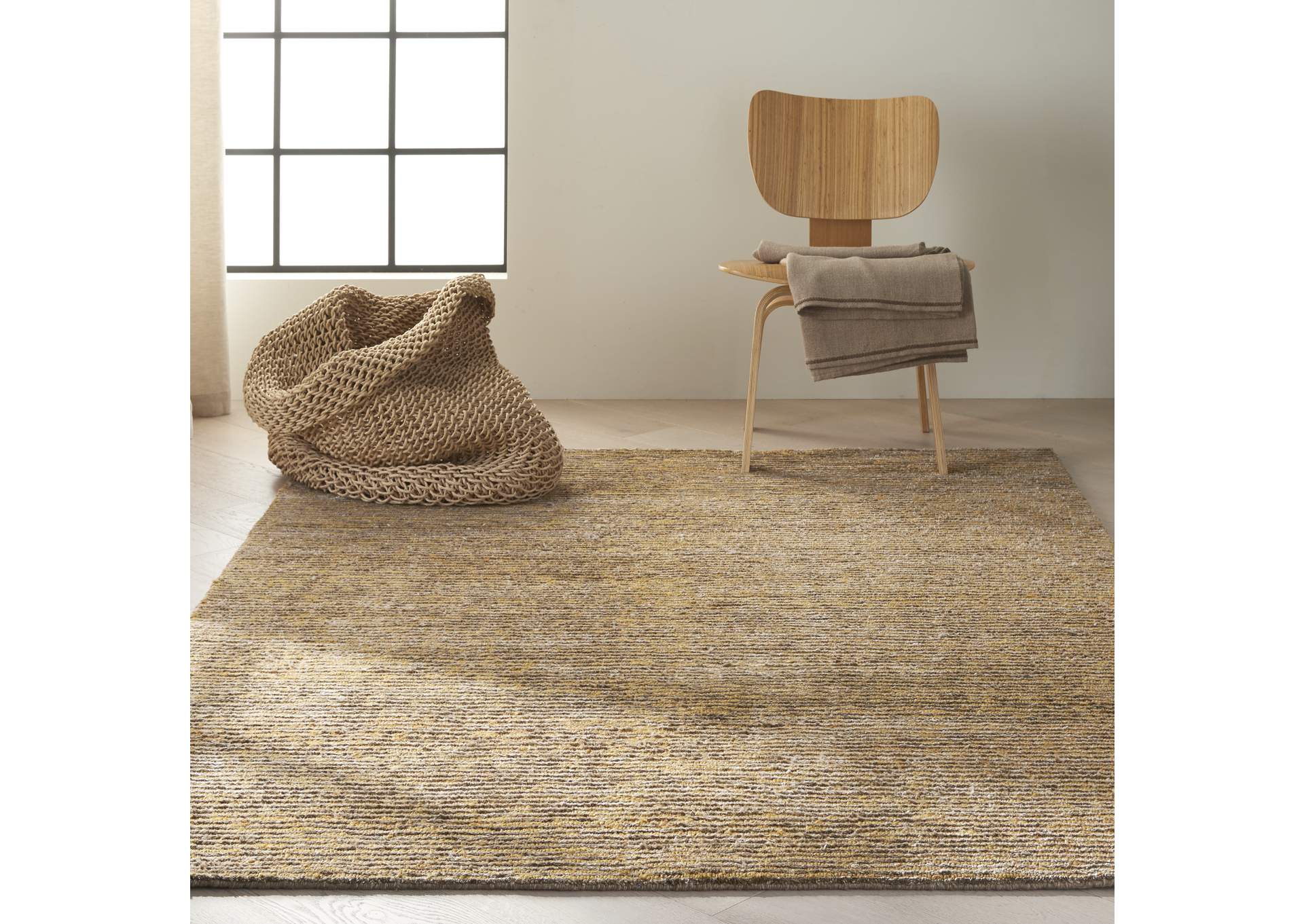 Calvin Klein Home Mesa MSA01 Grey 5'x8' Area Rug,Nourison