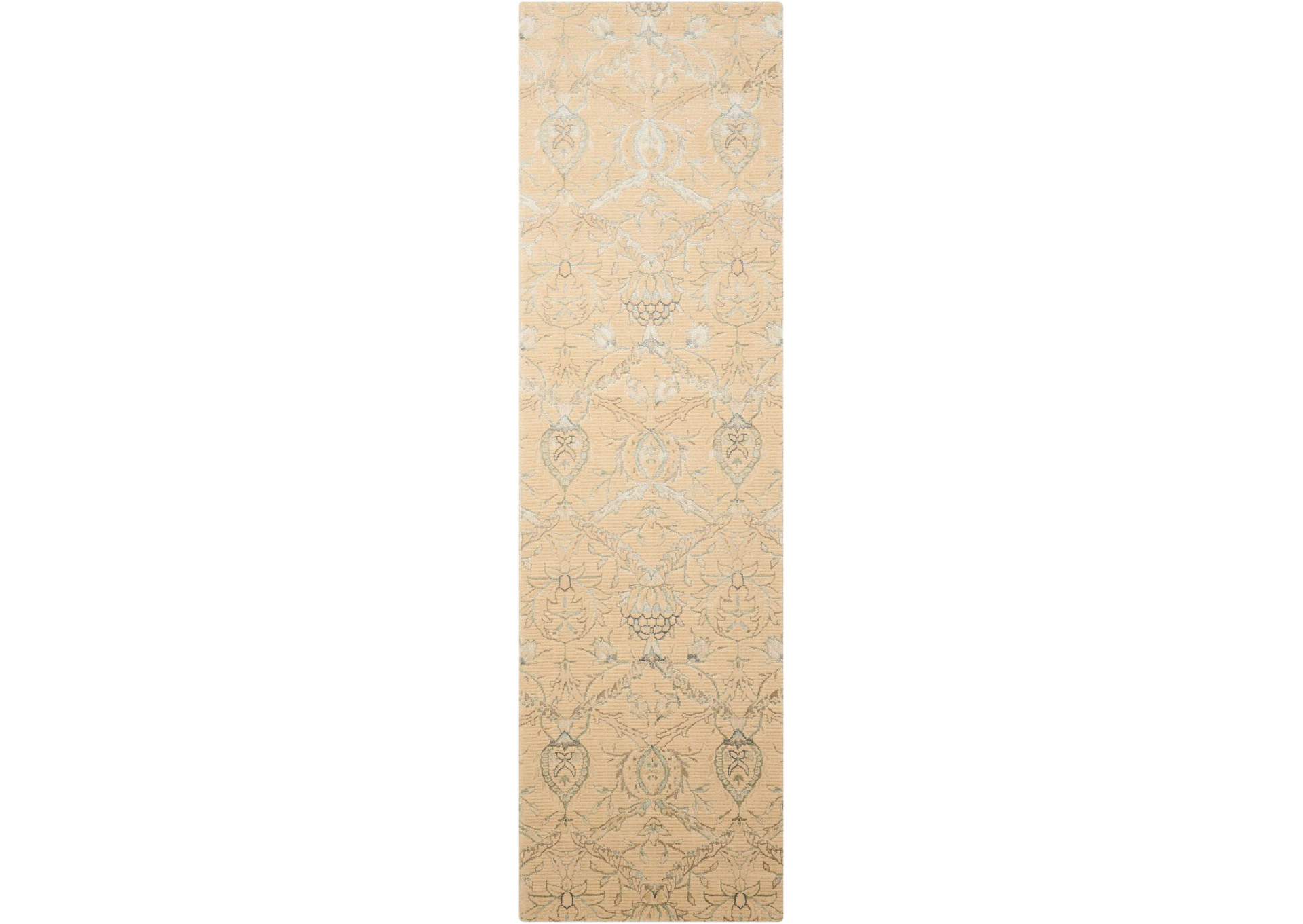 Nourison Luminance LUM07 Beige 8' Runner Hallway Rug,Nourison