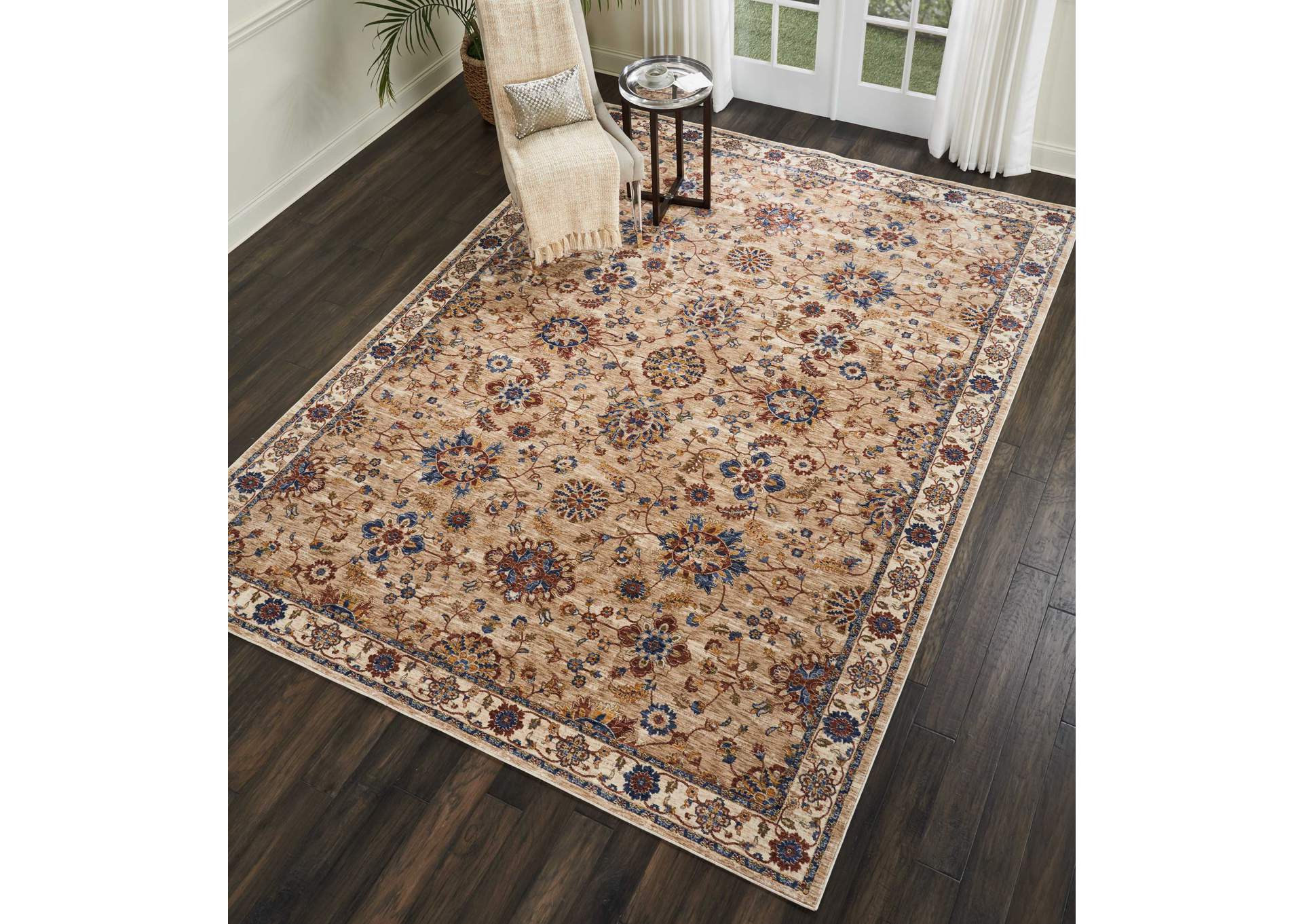 Nourison Lagos LAG04 Beige Multicolor 10'x13' Oversized Low-pile Rug,Nourison