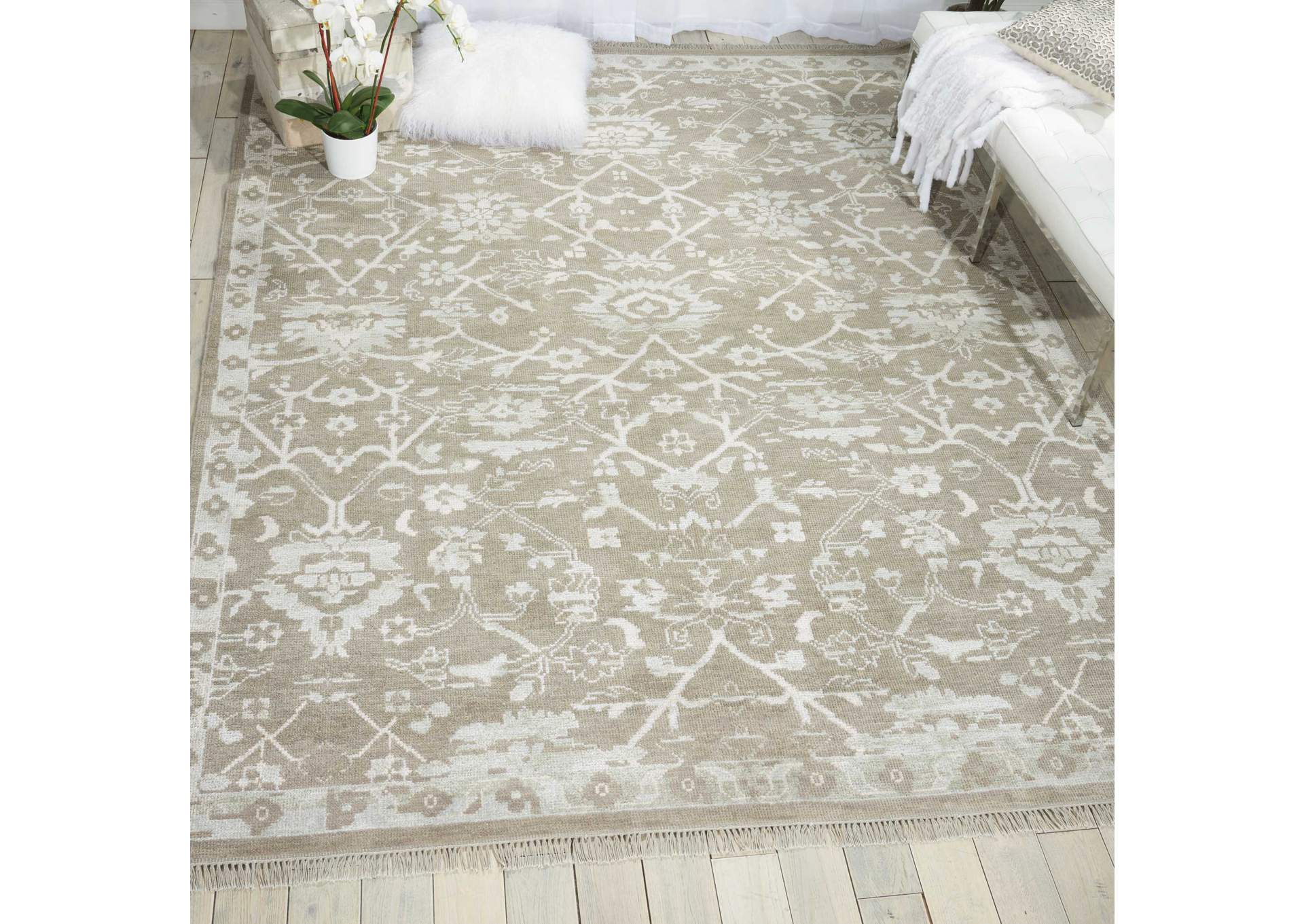 Nourison Elan ELN05 Grey 5'x8' Area Rug,Nourison
