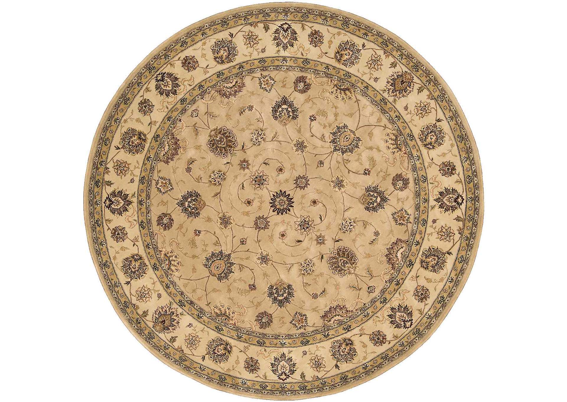 Nourison 2000 2071 Camel 8' Round Area Rug,Nourison