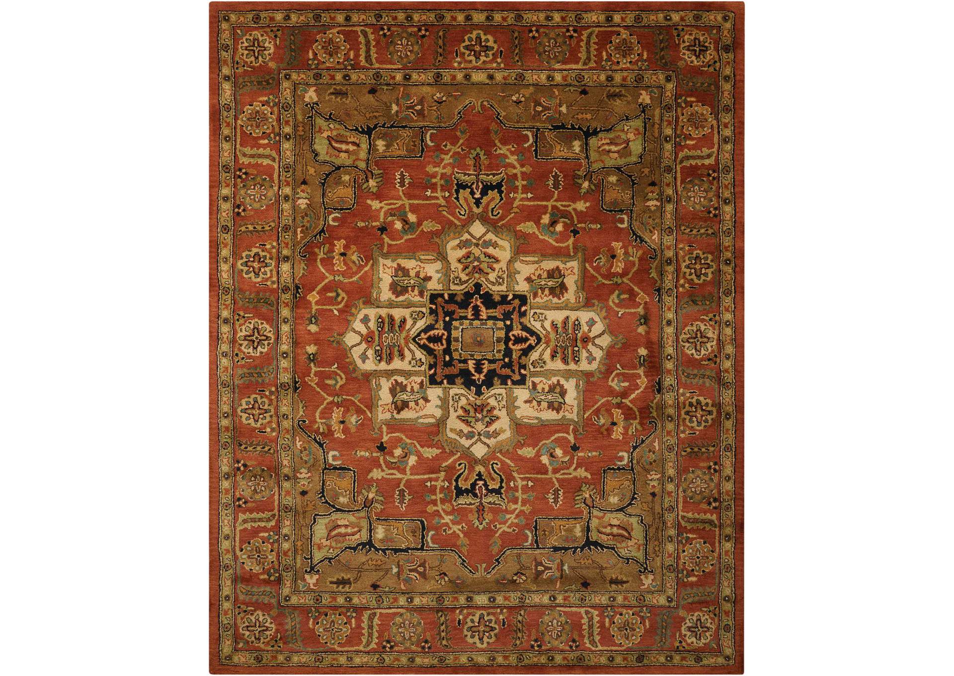 Nourison Jaipur JA33 Red Multicolor 10'x14' Rug,Nourison