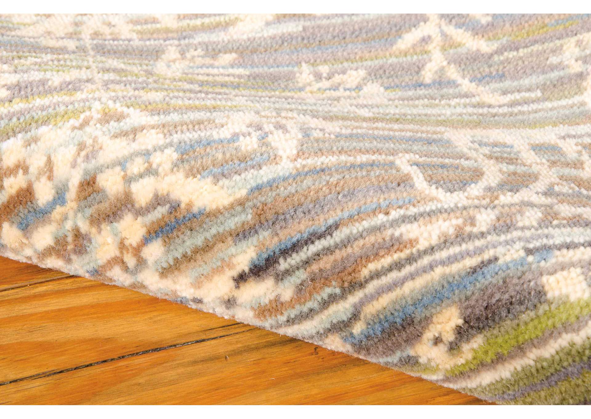 Nourison Rhapsody RH012 Blue 9'x12' Rug,Nourison