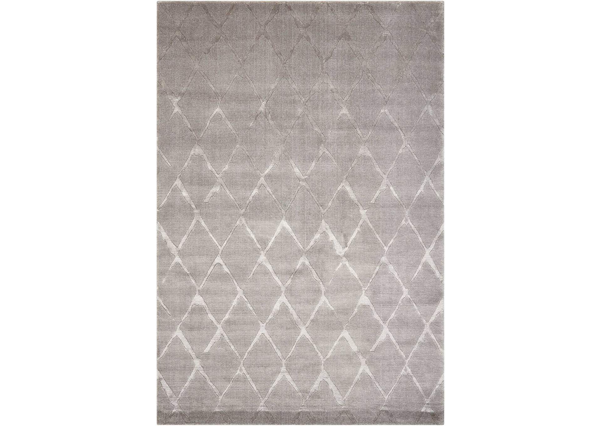 Nourison Twilight TWI15 Silver and Grey 8'x10' Large Rug,Nourison