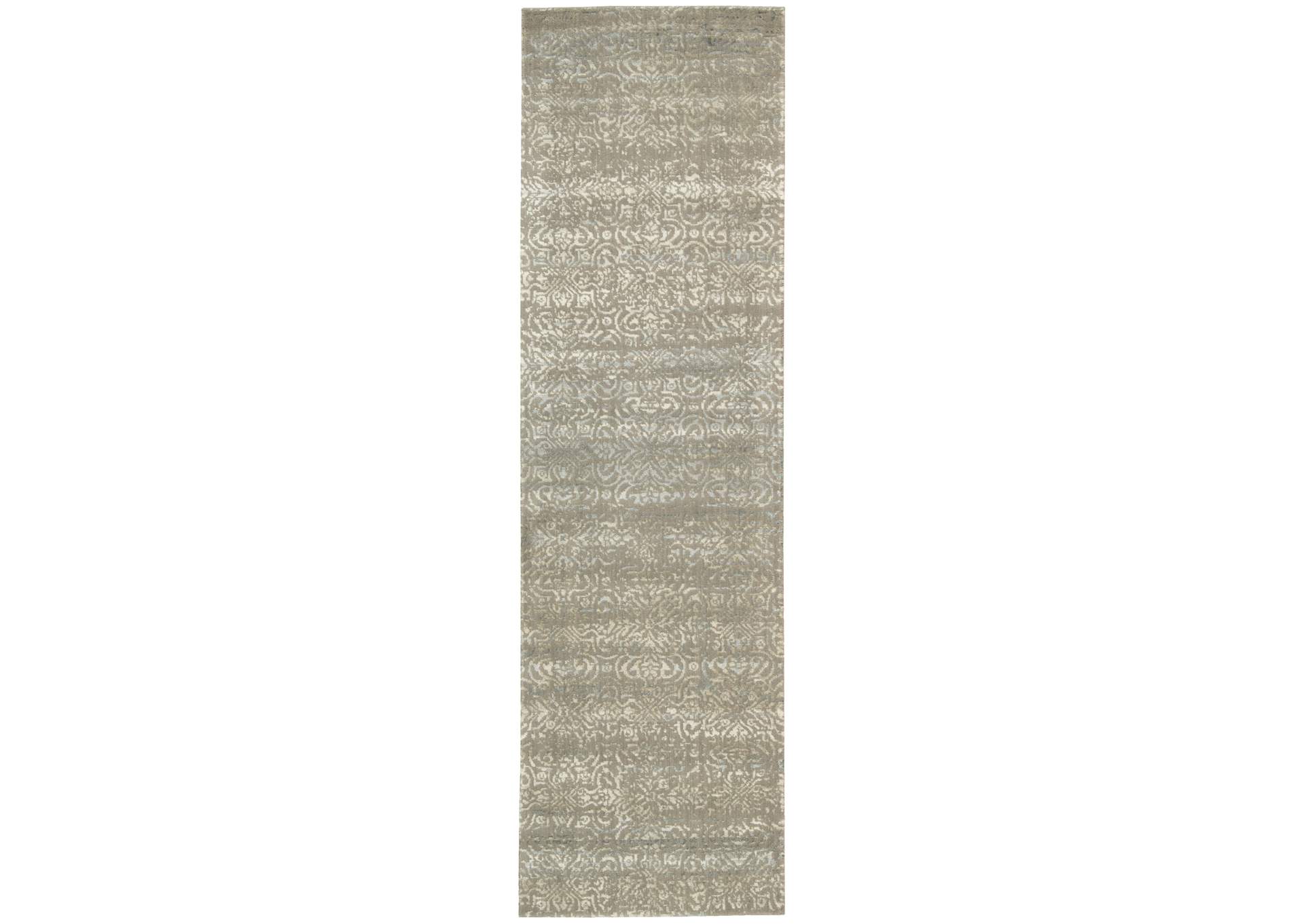 Calvin Klein Home Maya MAY04 Abalone 8' Runner Hallway Rug,Nourison