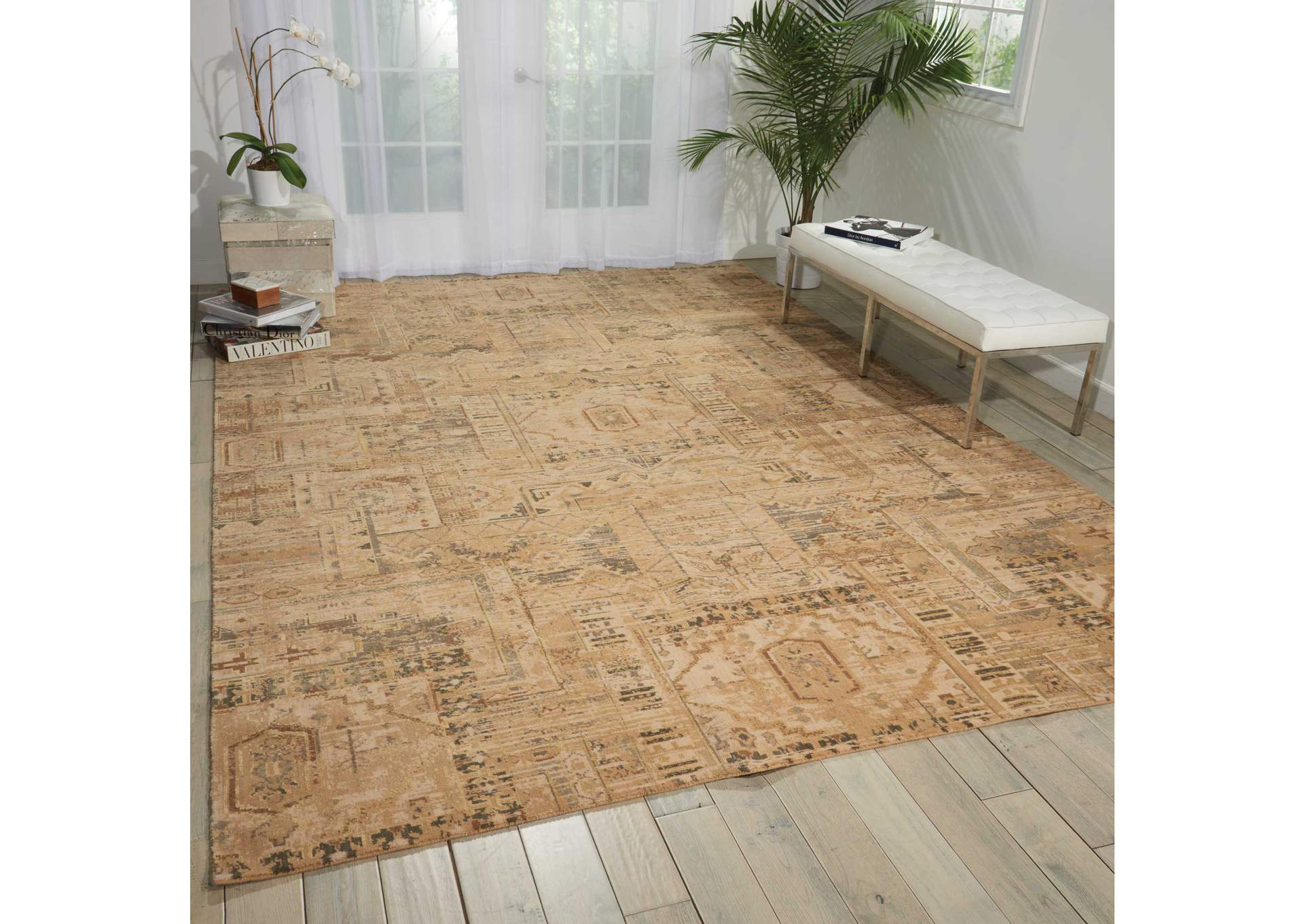 Nourison Silk Elements SKE13 Beige 8'x10' Rug,Nourison