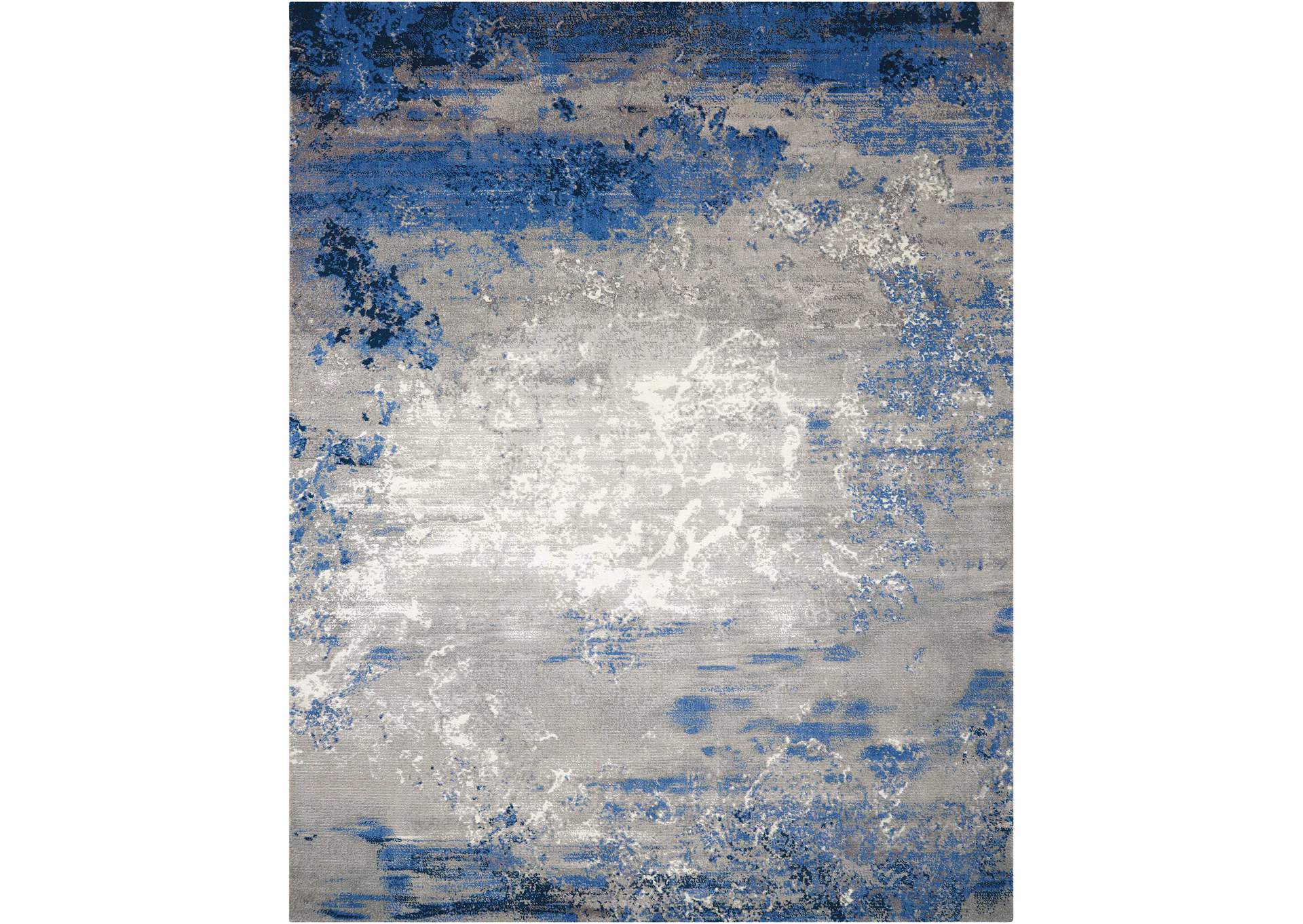 Nourison Twilight TWI22 Blue and Grey 9'x12' Oversized Rug,Nourison