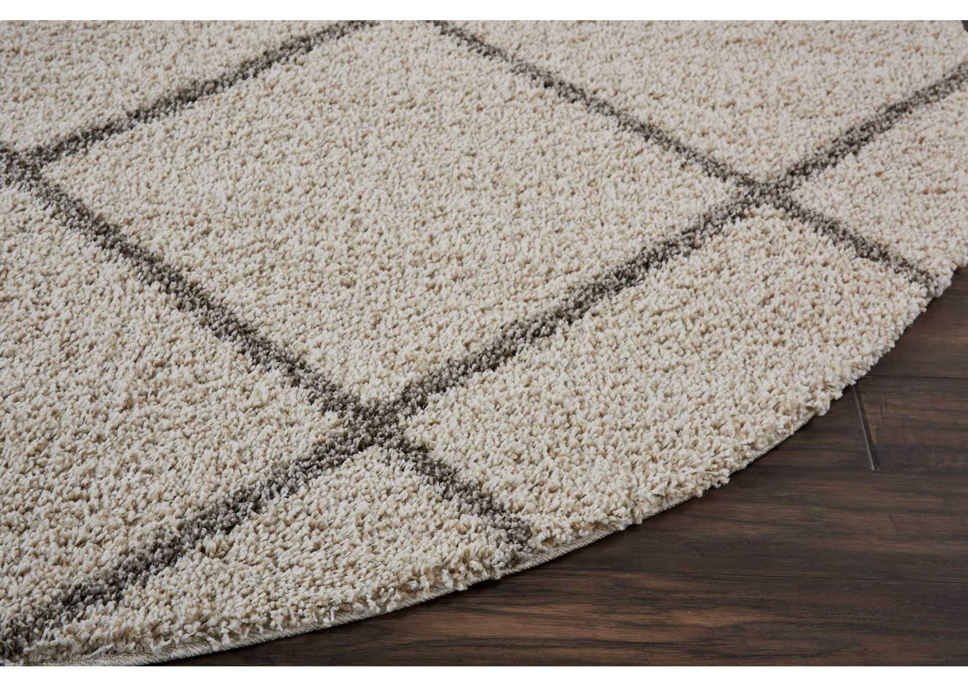 Nourison Brisbane BRI03 Beige 7' Round Rug,Nourison