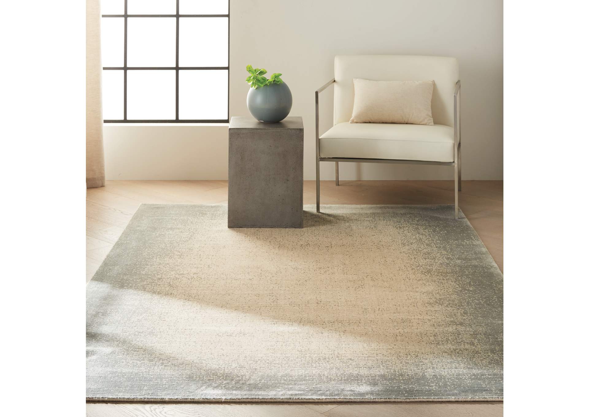 Calvin Klein Home Maya MAY02 Vapor 4'x6' Area Rug,Nourison