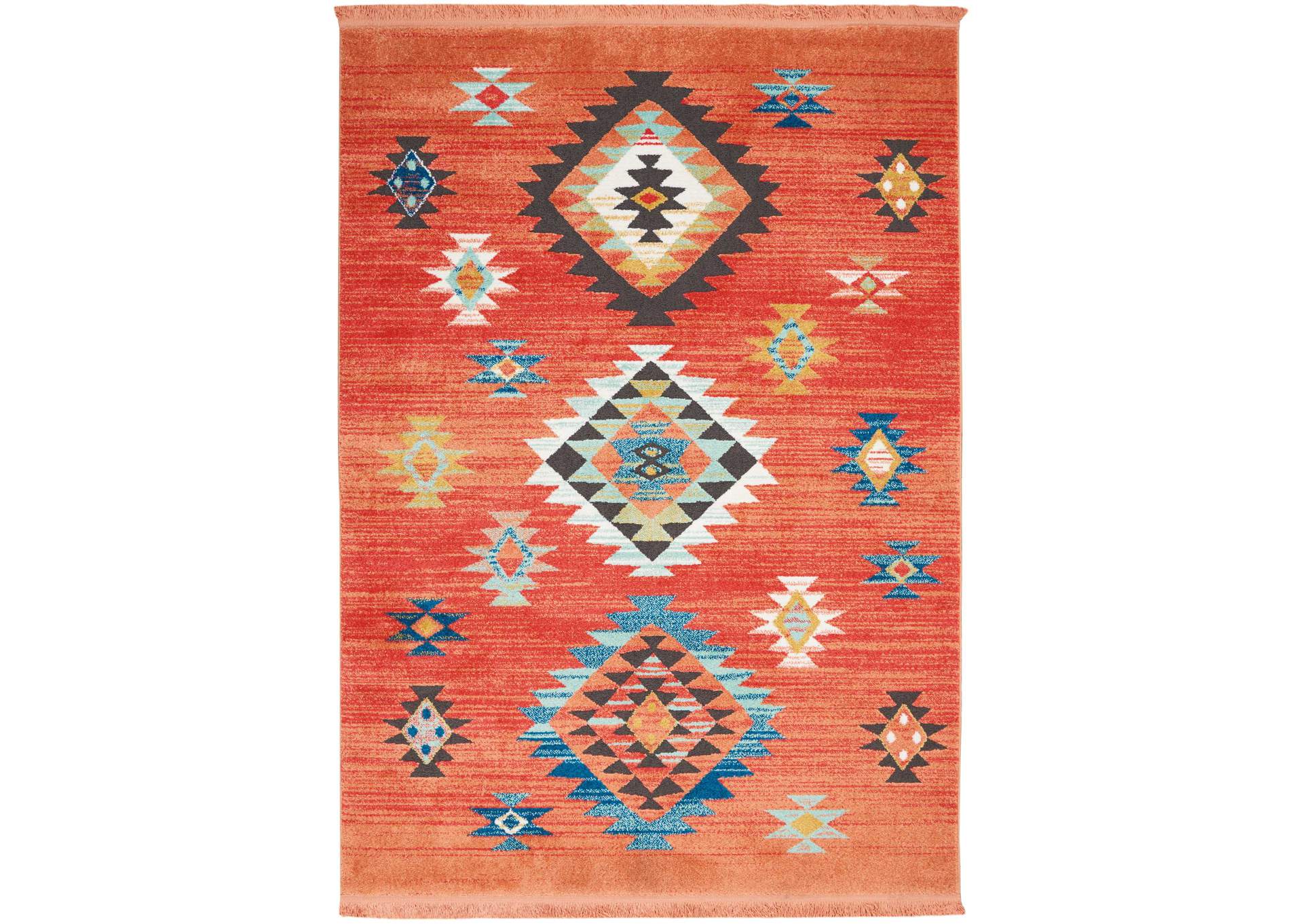 Nourison South Western NAV07 Red 7'x10' Large Rug,Nourison