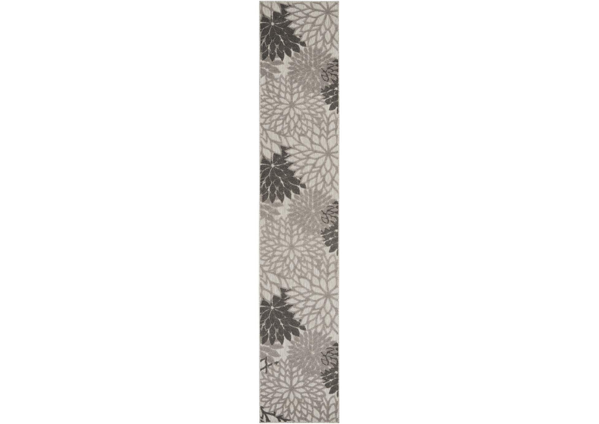 Nourison Aloha 2'x12' Silver Grey Area Rug,Nourison