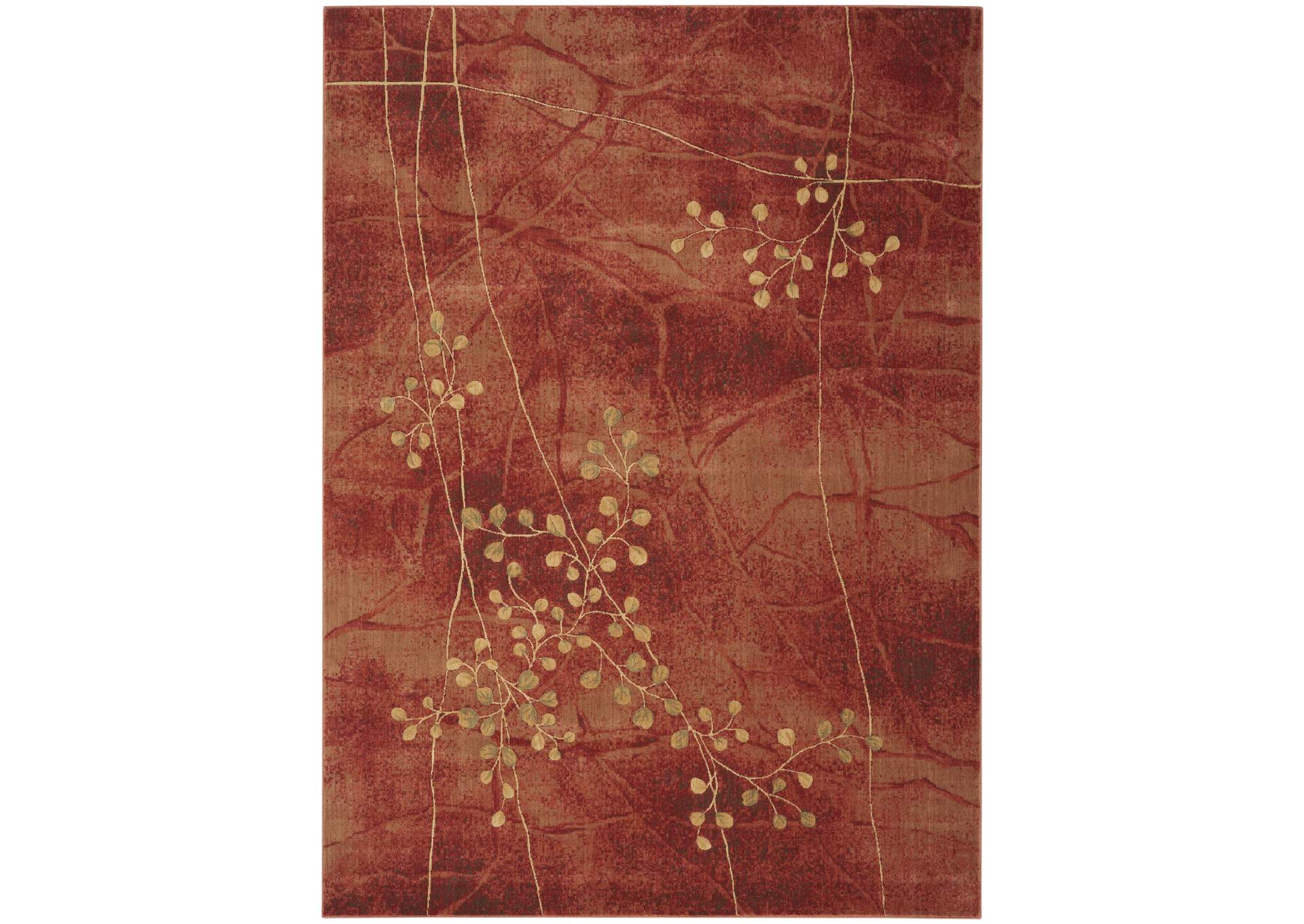 Nourison Somerset ST74 Red 6'x9' Area Rug,Nourison