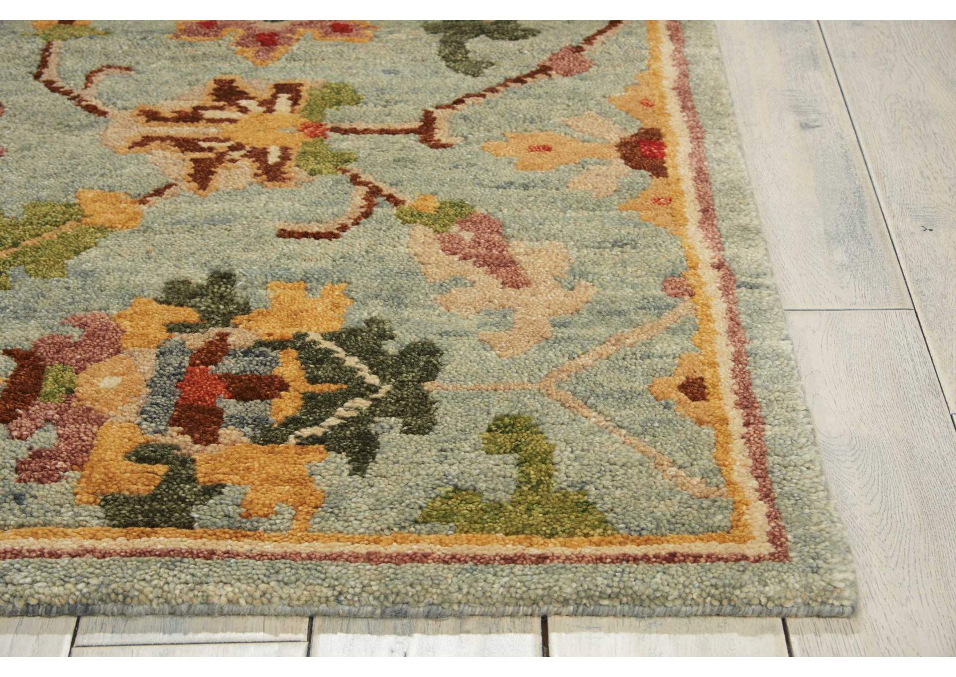 Nourison Tahoe TA13 Green 8' Runner Hallway Rug,Nourison