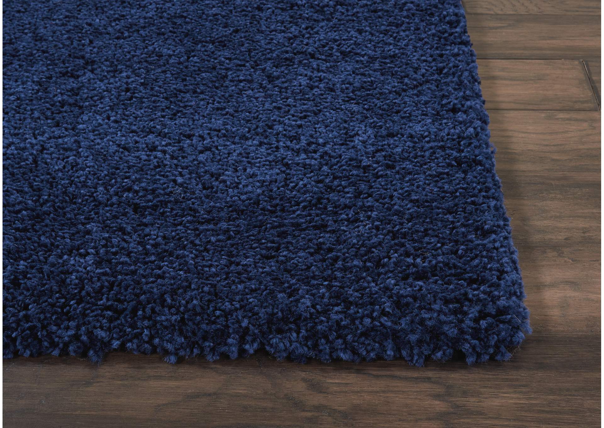Nourison Malibu Shag MSG01 Dark Blue 4'x6' Area Rug,Nourison