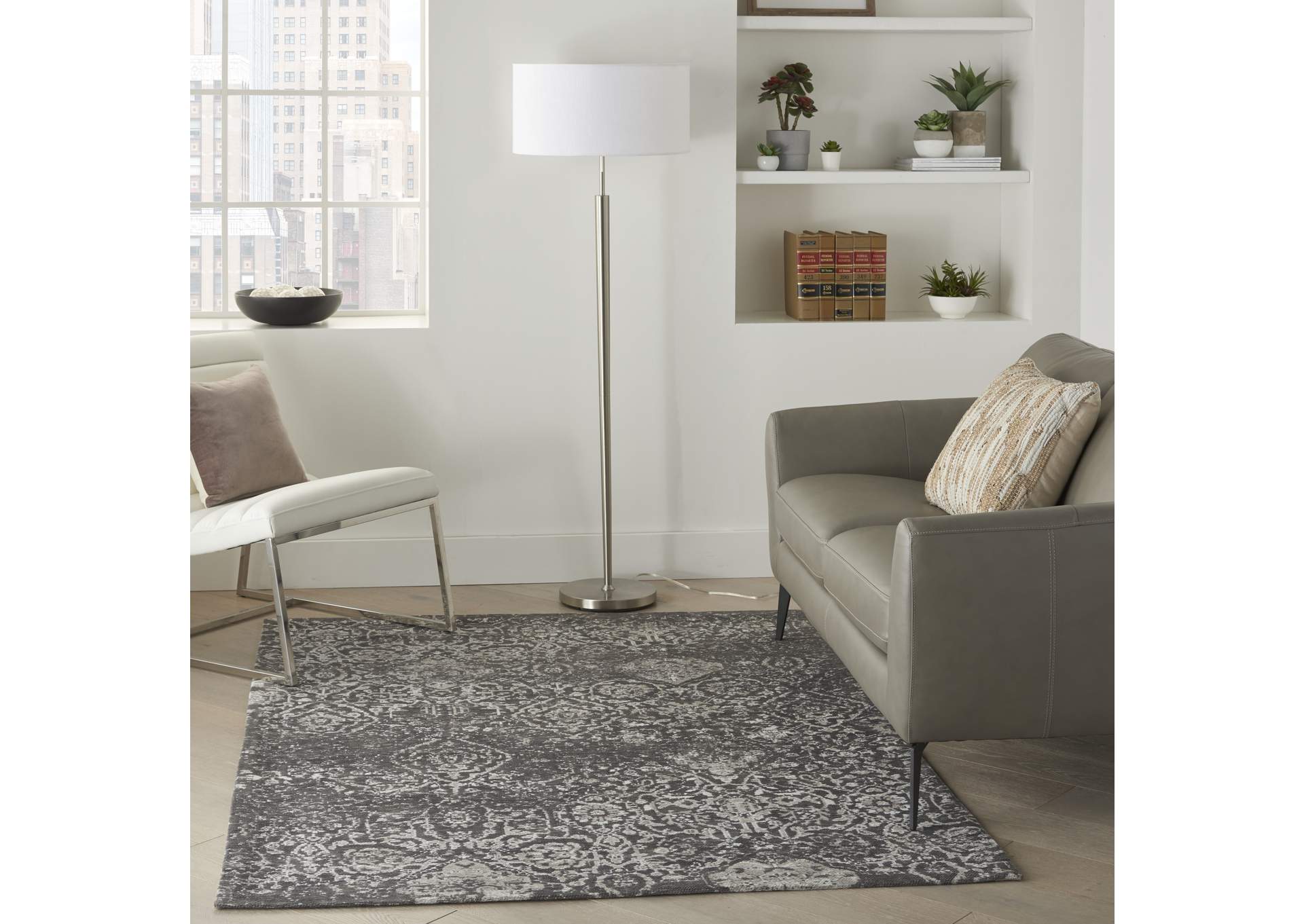 Nourison Damask 4' x 6' Area Rug,Nourison