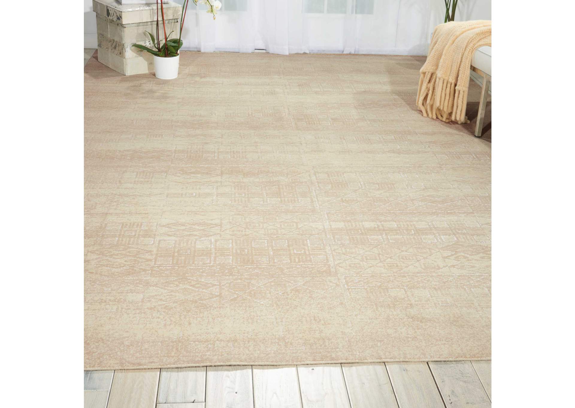 Nourison Silk Elements SKE21 White 10'x14' Rug,Nourison