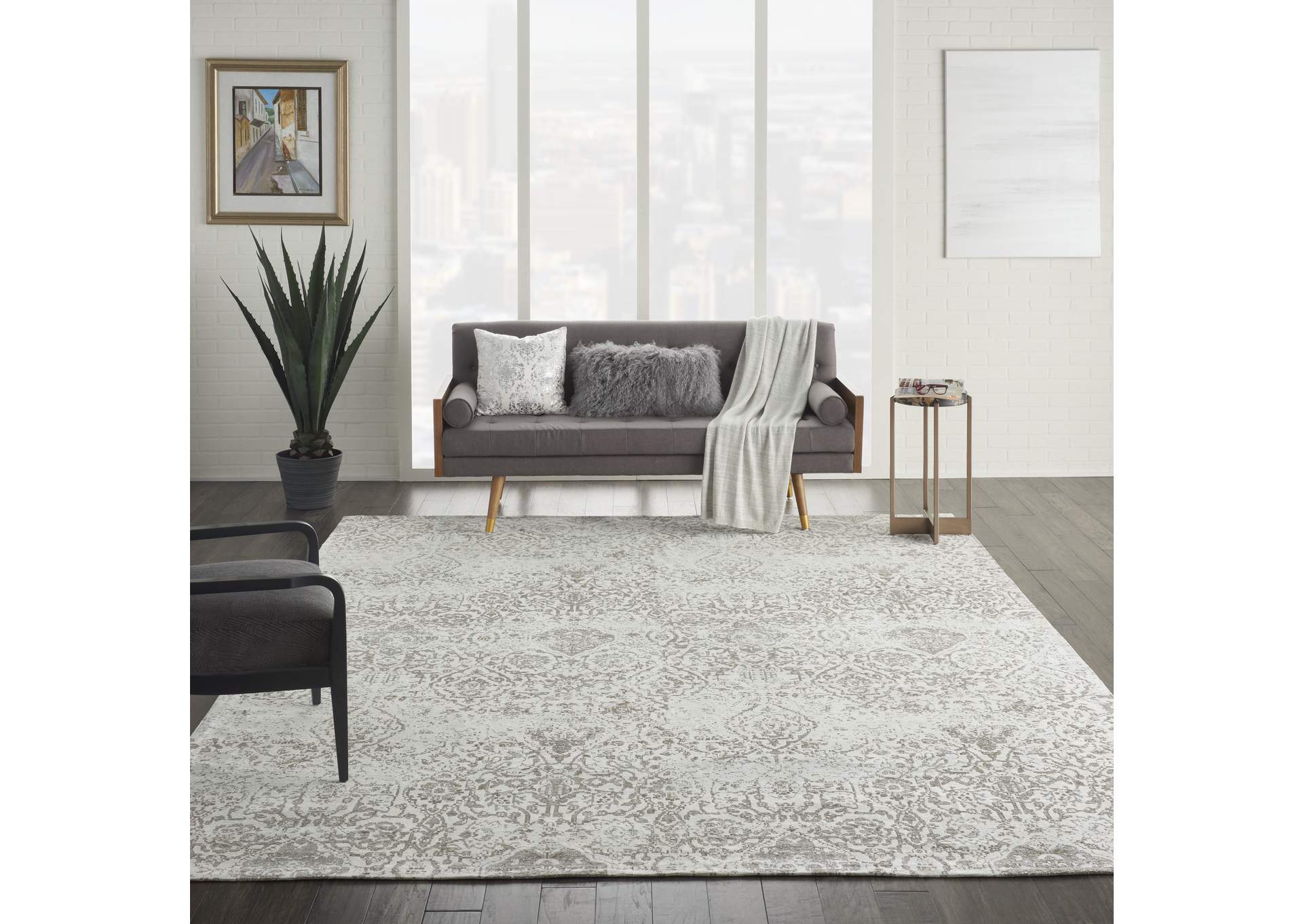 Nourison Damask 9'x12' Vintage Area Rug,Nourison