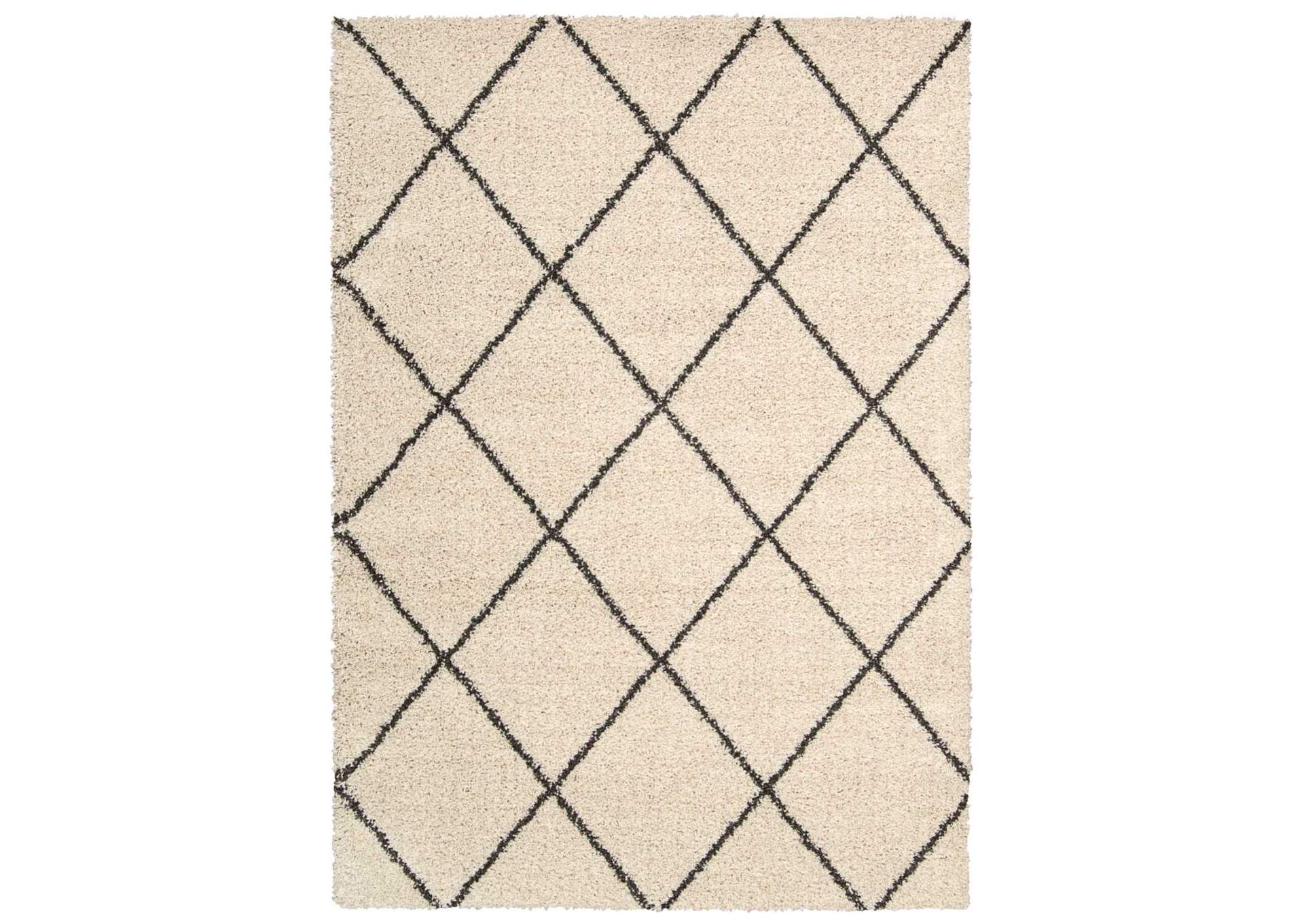 Nourison Brisbane BRI03 White and Black 8'x10' Rug,Nourison