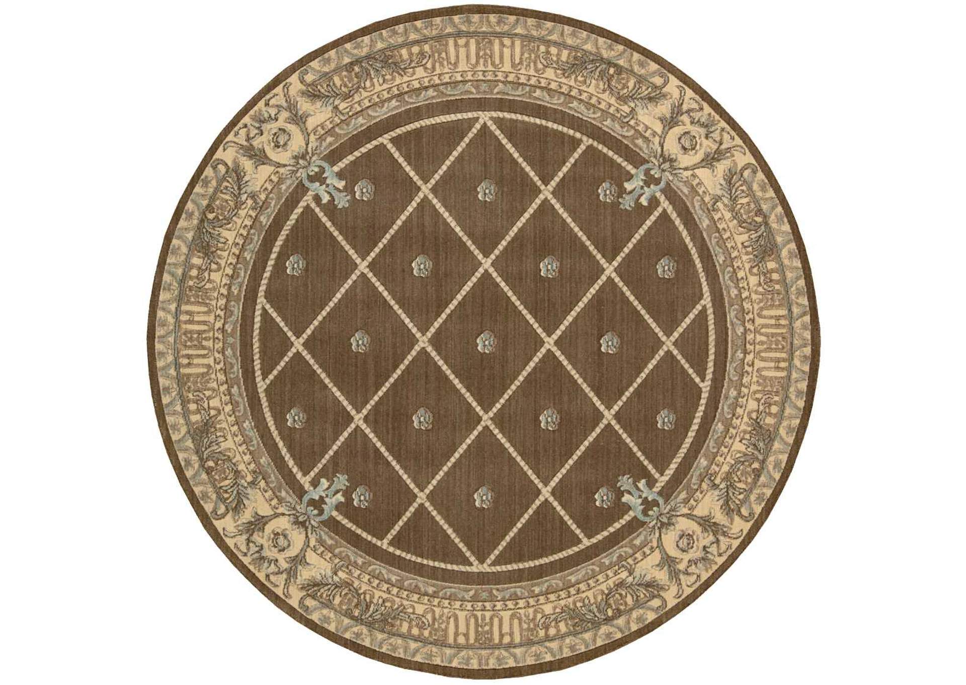 Nourison Ashton House AS03 Beige 6' Round Area Rug,Nourison